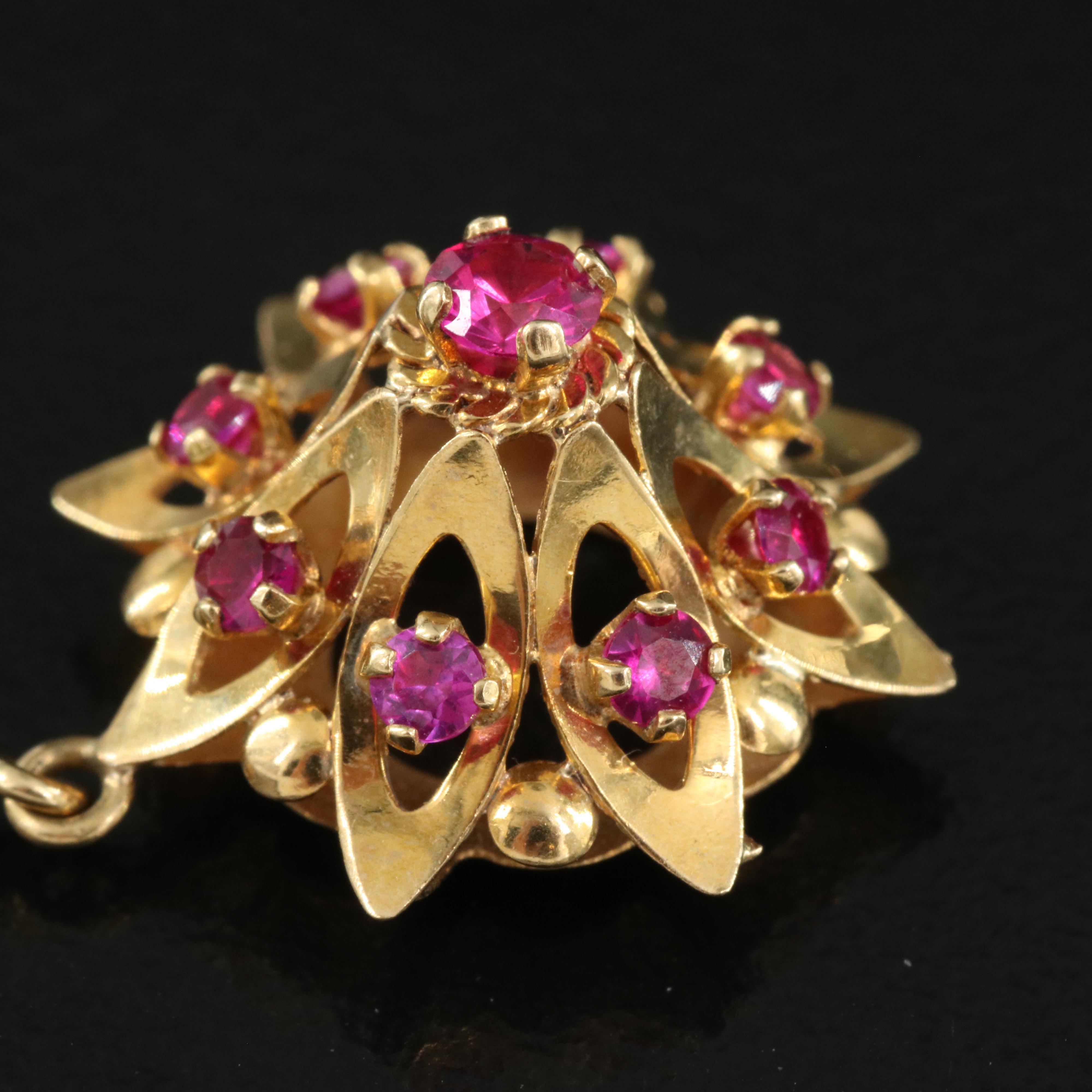 18K Ruby Earrings