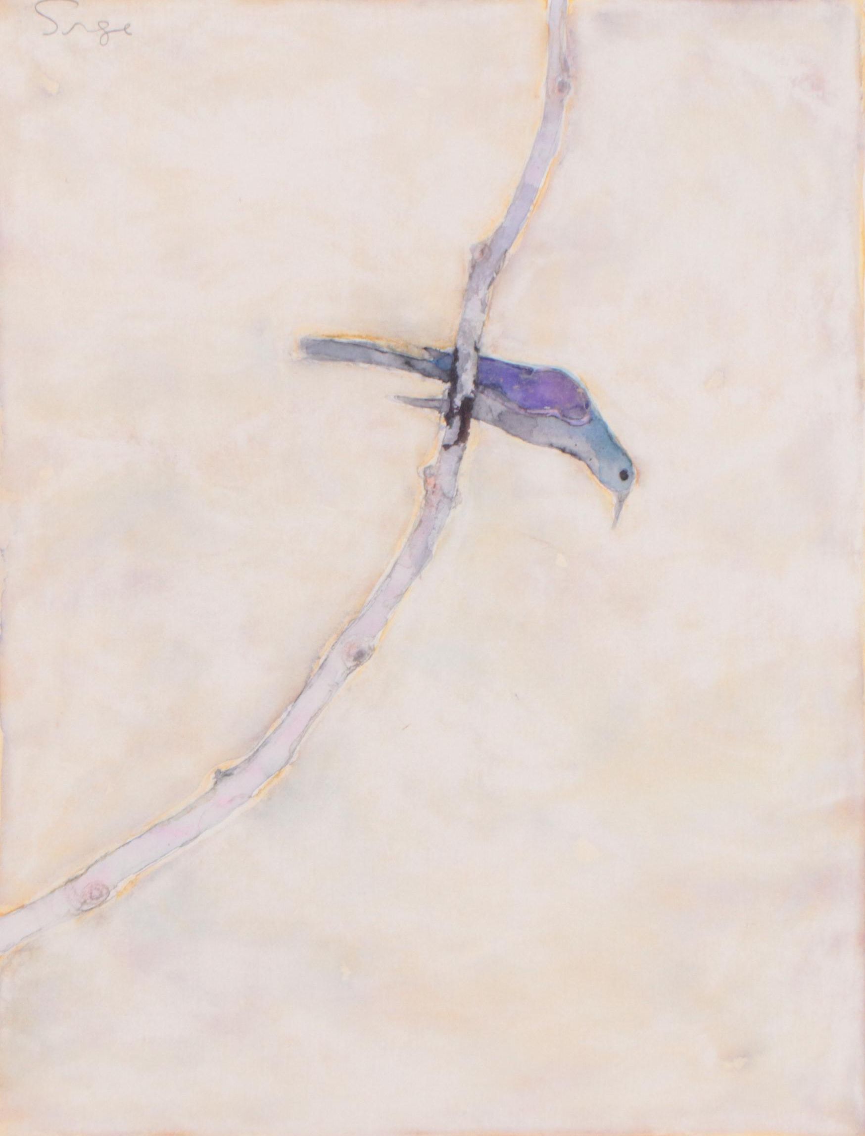 Walter Sorge Watercolor Painting "Bird"