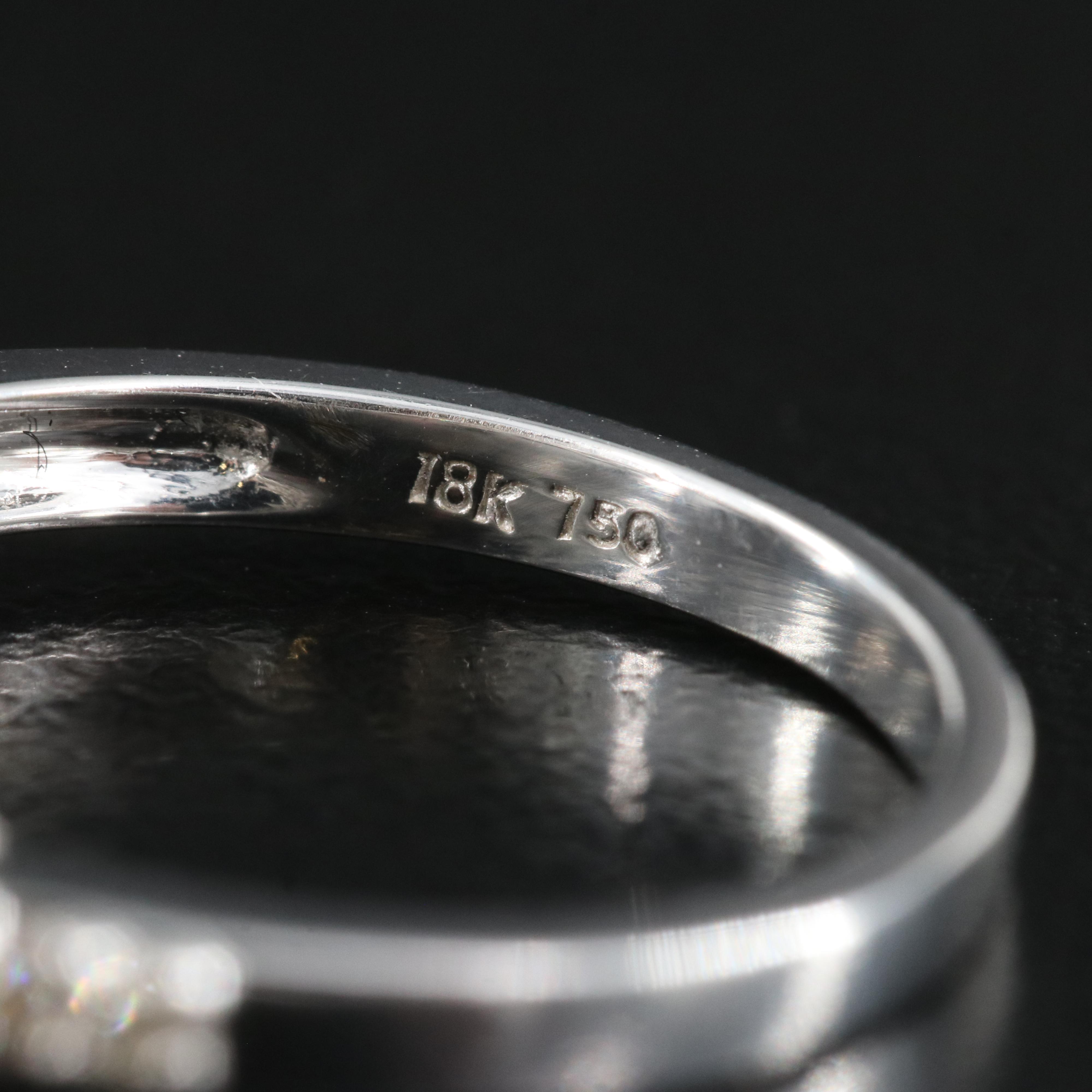 18K 0.50 CTW Diamond Cluster Ring