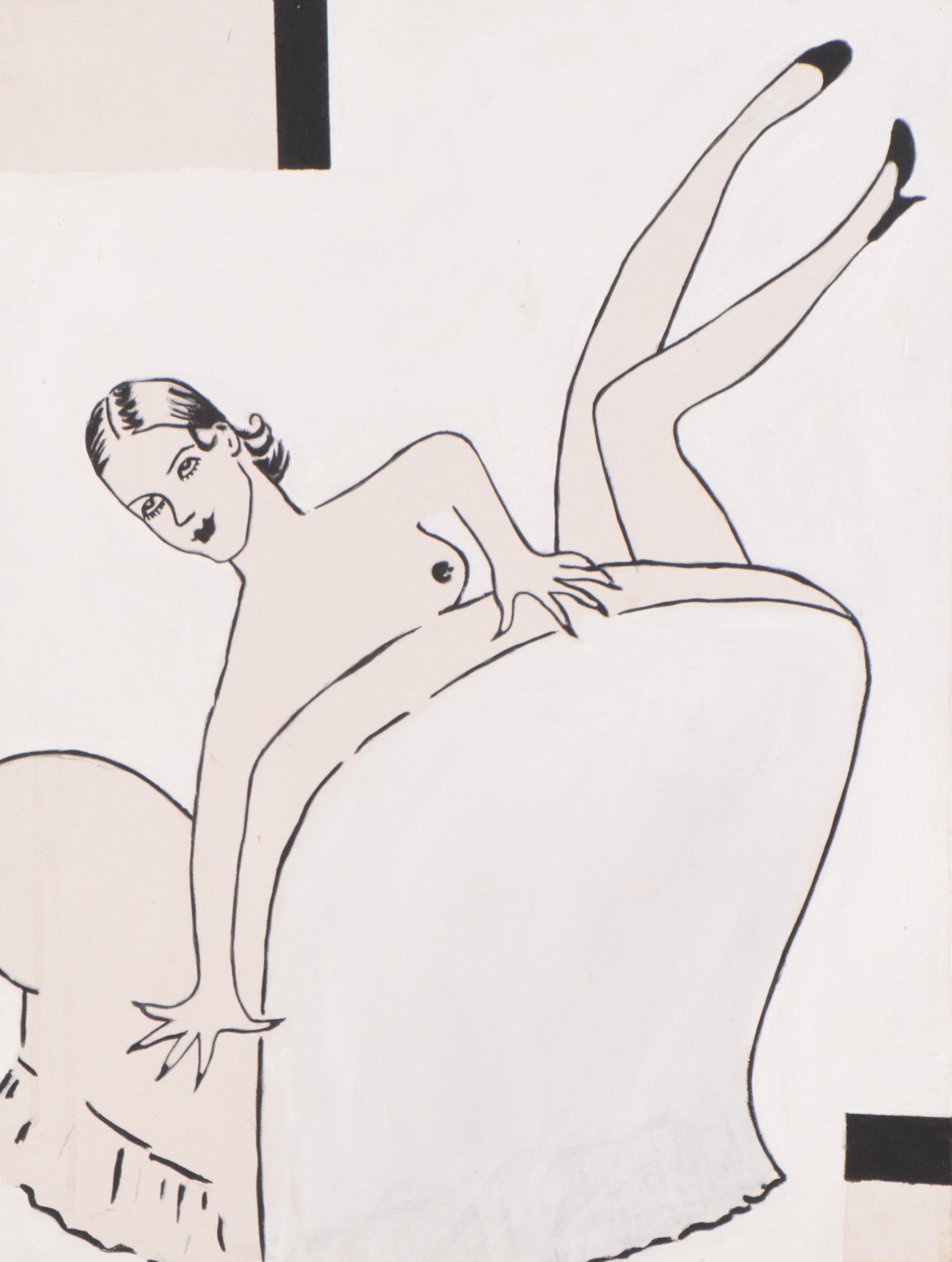 Acrylic and Permanent Marker Painting, Circa 1991