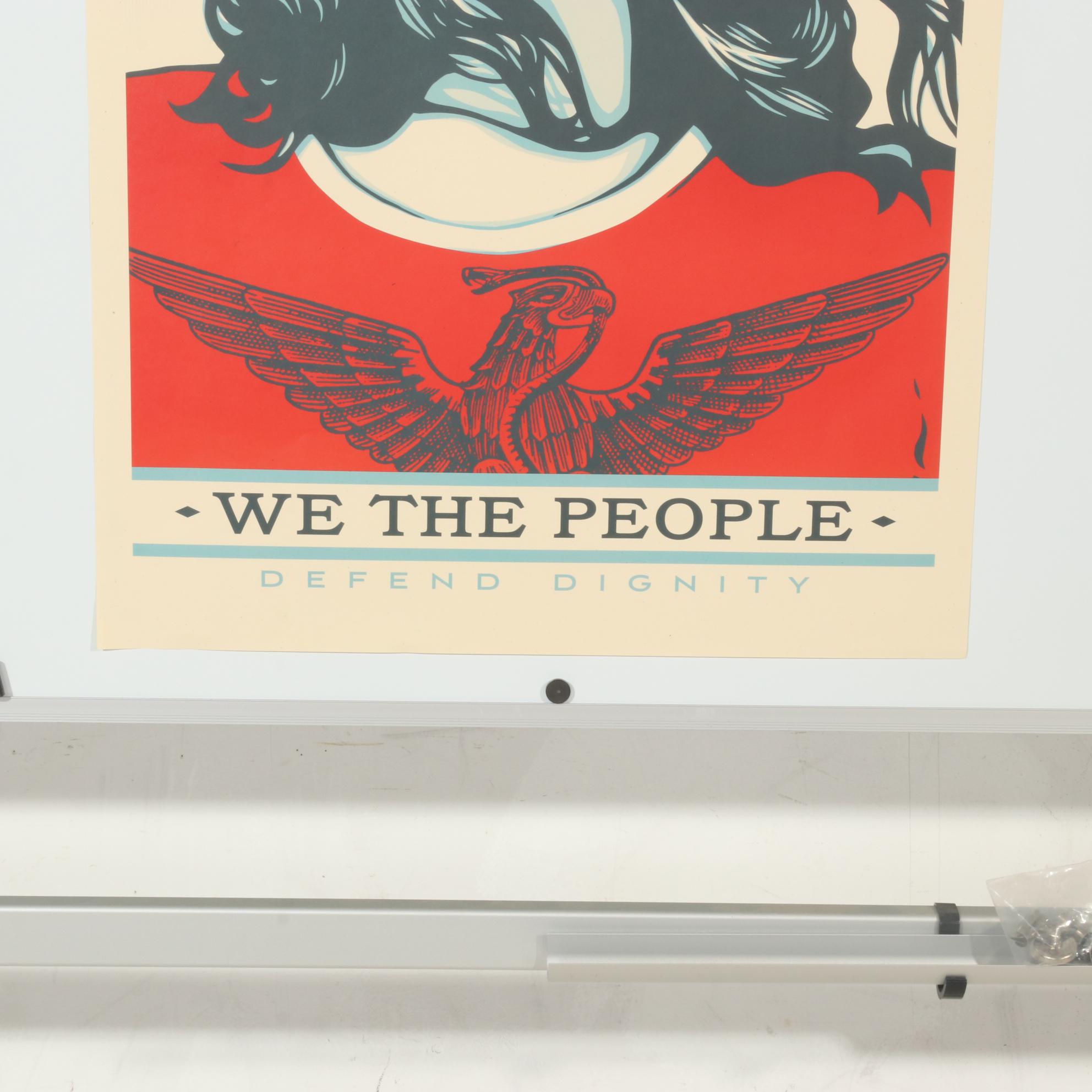 Shepard Fairey for Amplifier Offset Poster "We the People: Defend Dignity"