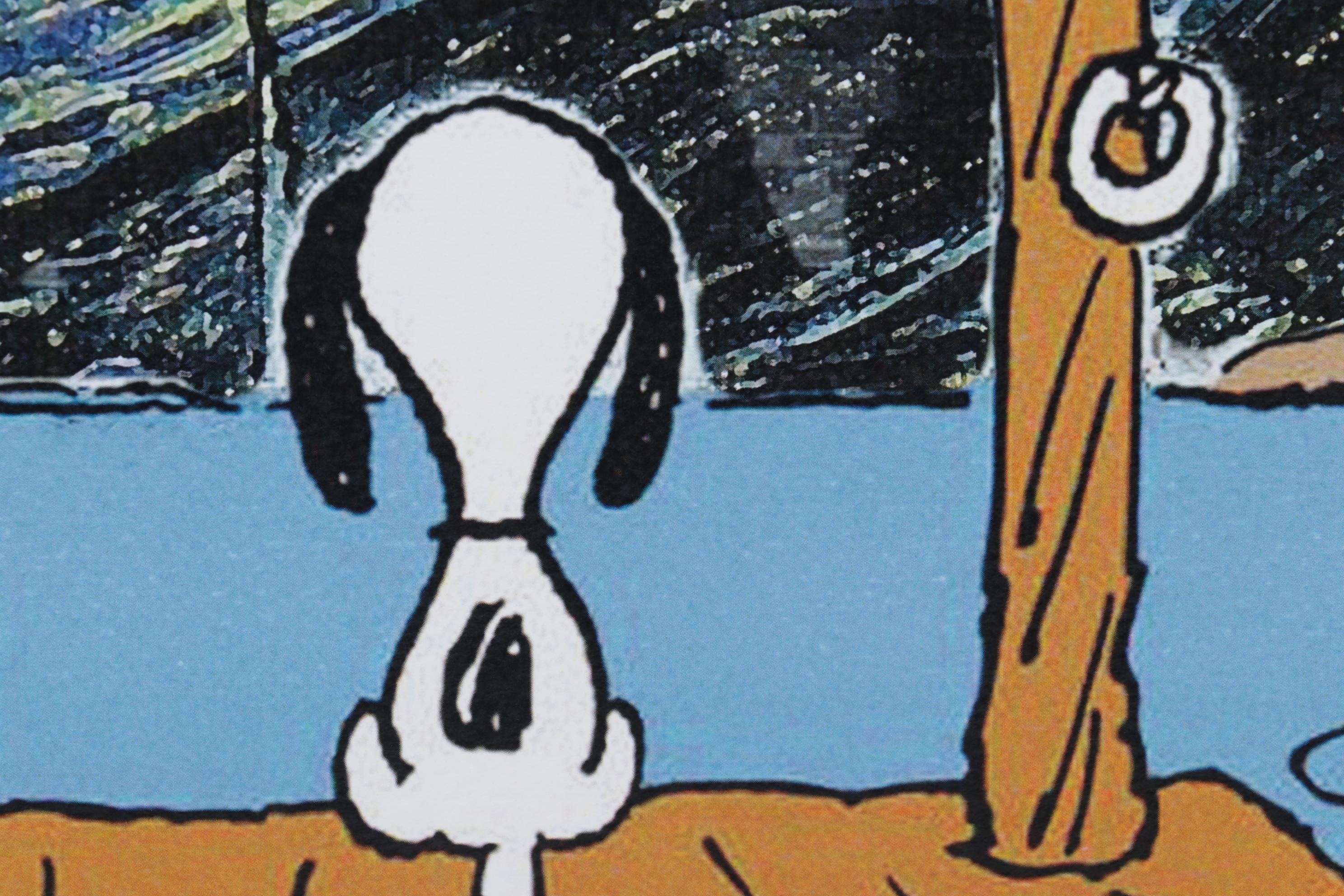 Death NYC Digital Pop Art Print "Charlie Brown and Snoopy / Starry Night"