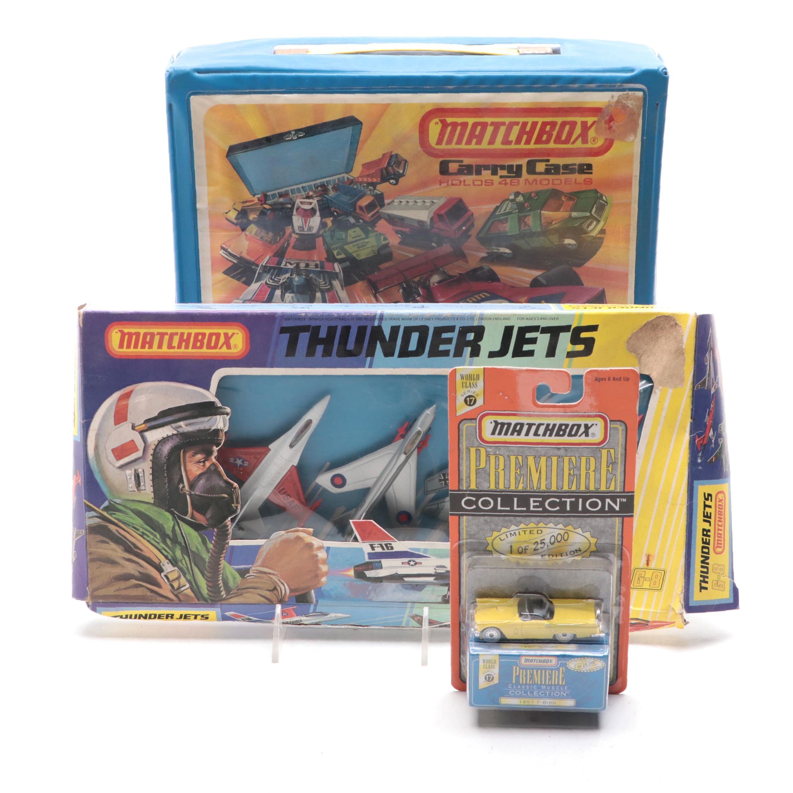 Matchbox, Lesney with Other Diecast Thunder Jets and Cars, Mid to Late 20th C.