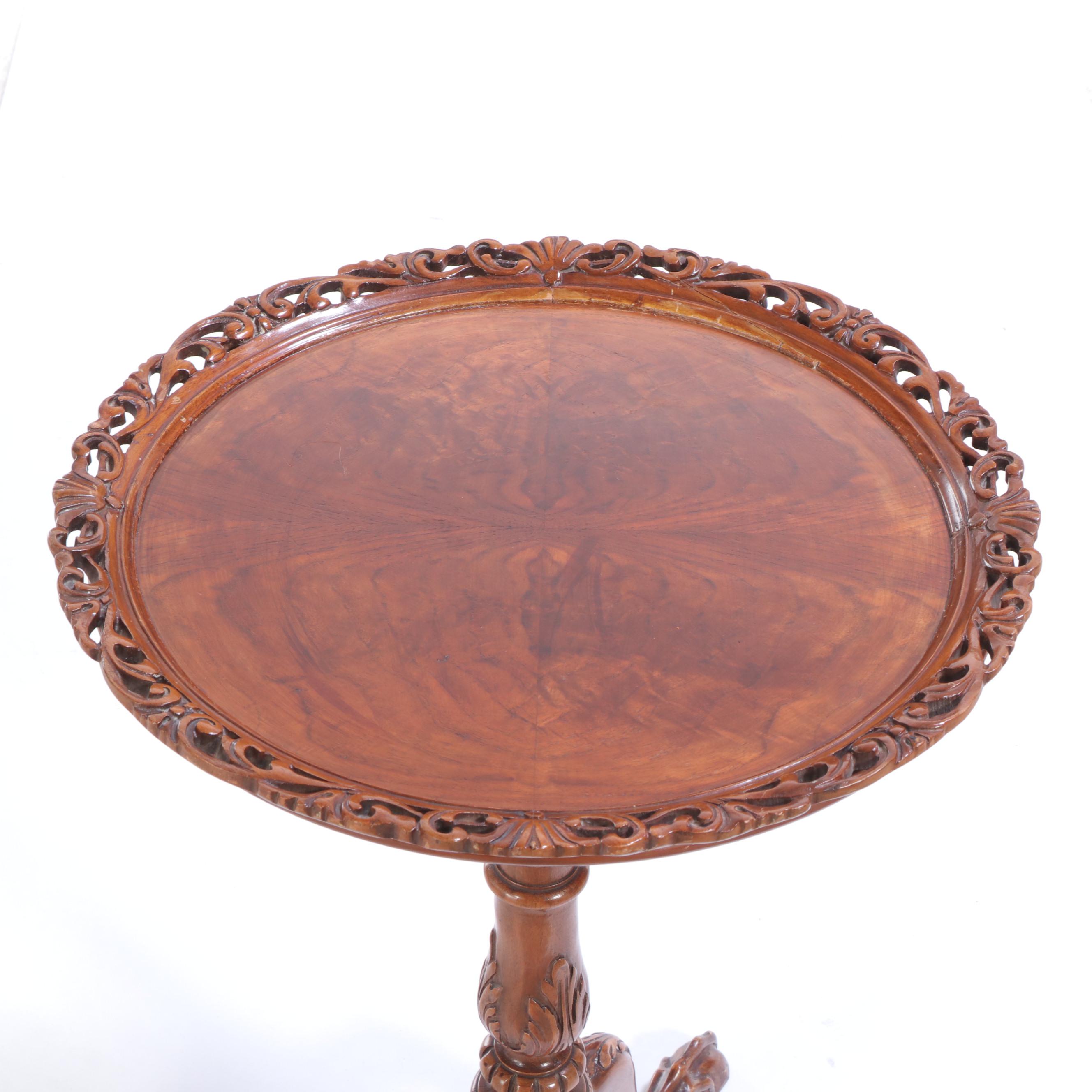 George III Style Mahogany Tripod Table