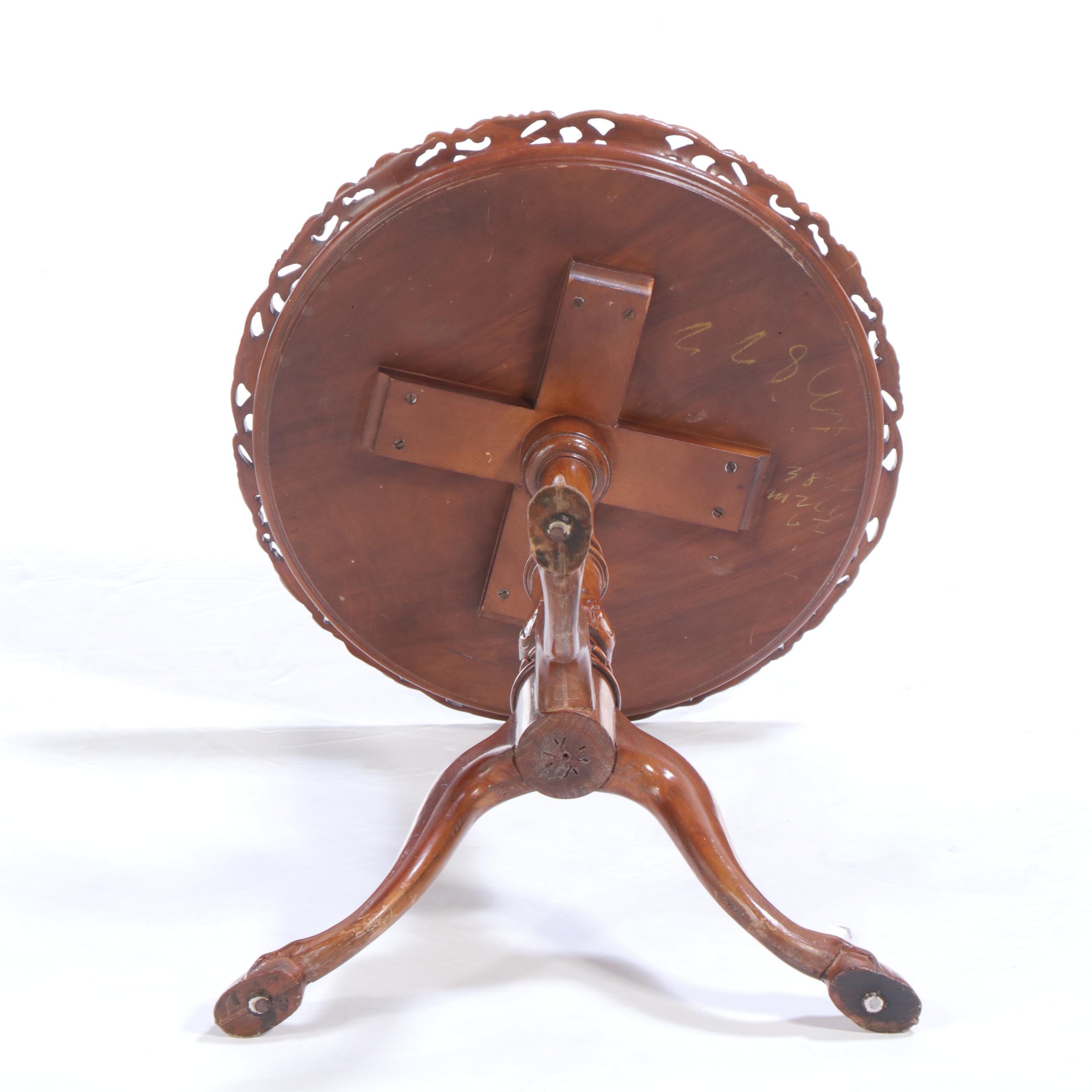 George III Style Mahogany Tripod Table