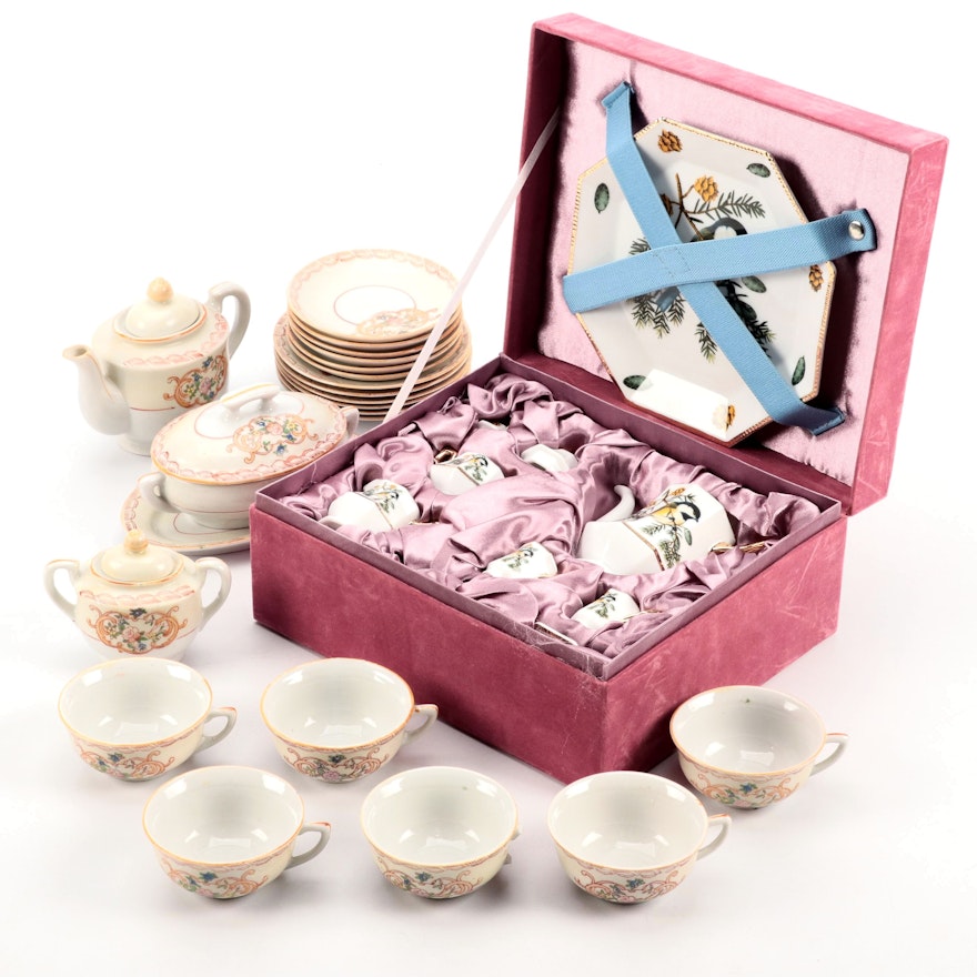 Japanese and Other Child's Tea Sets, Mid to Late 20th Century