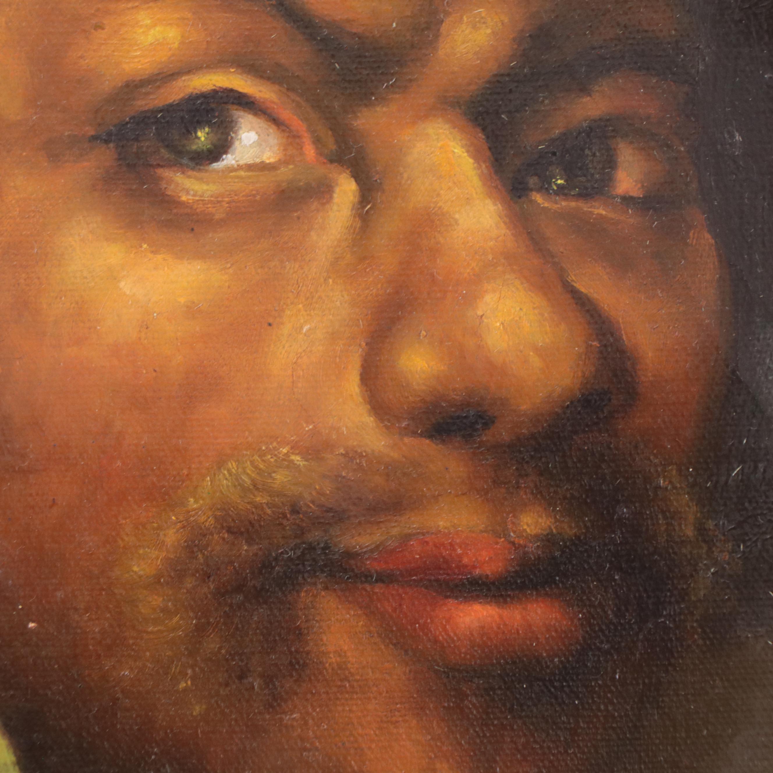 Travers Portrait Oil Painting Inspired by Rembrandt