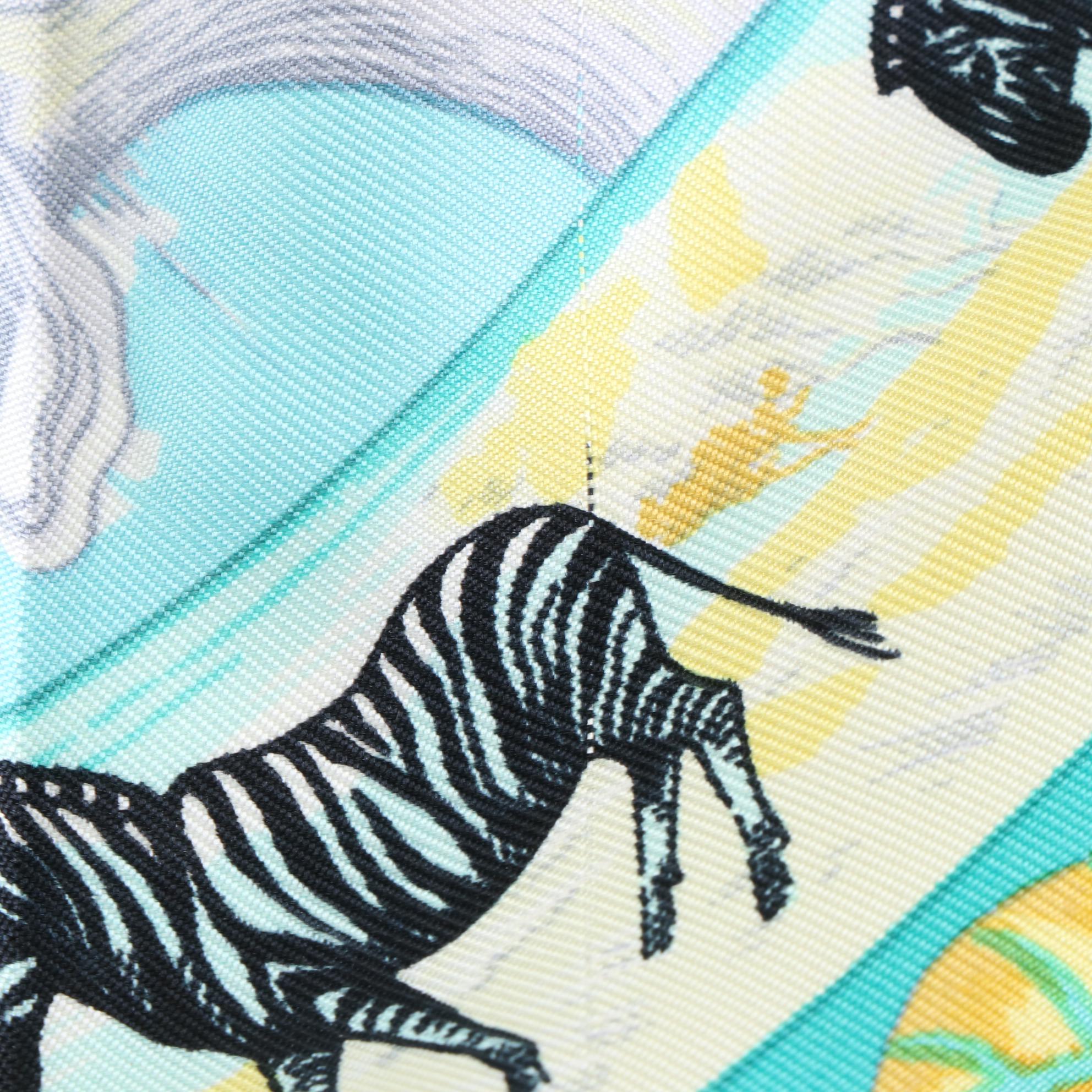 Hermès "Tropiques" Scarf 90 in Silk Twill