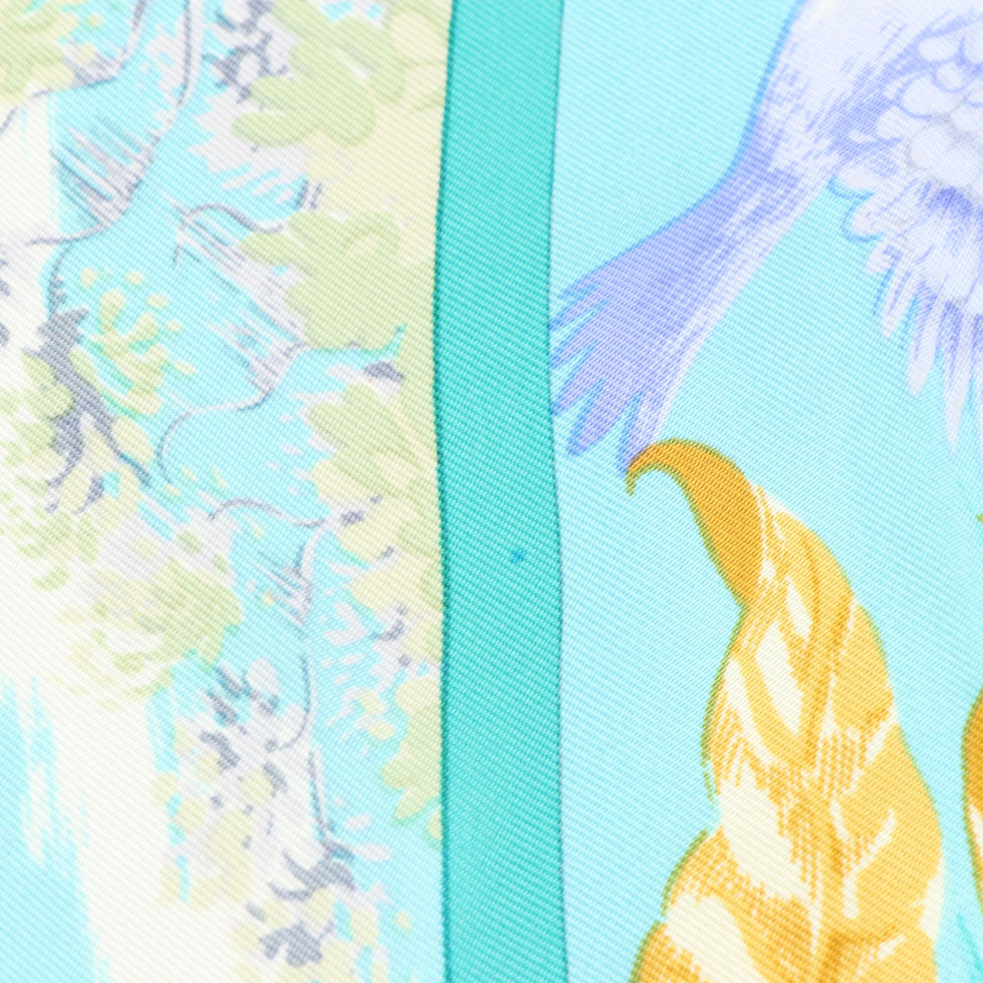 Hermès "Tropiques" Scarf 90 in Silk Twill