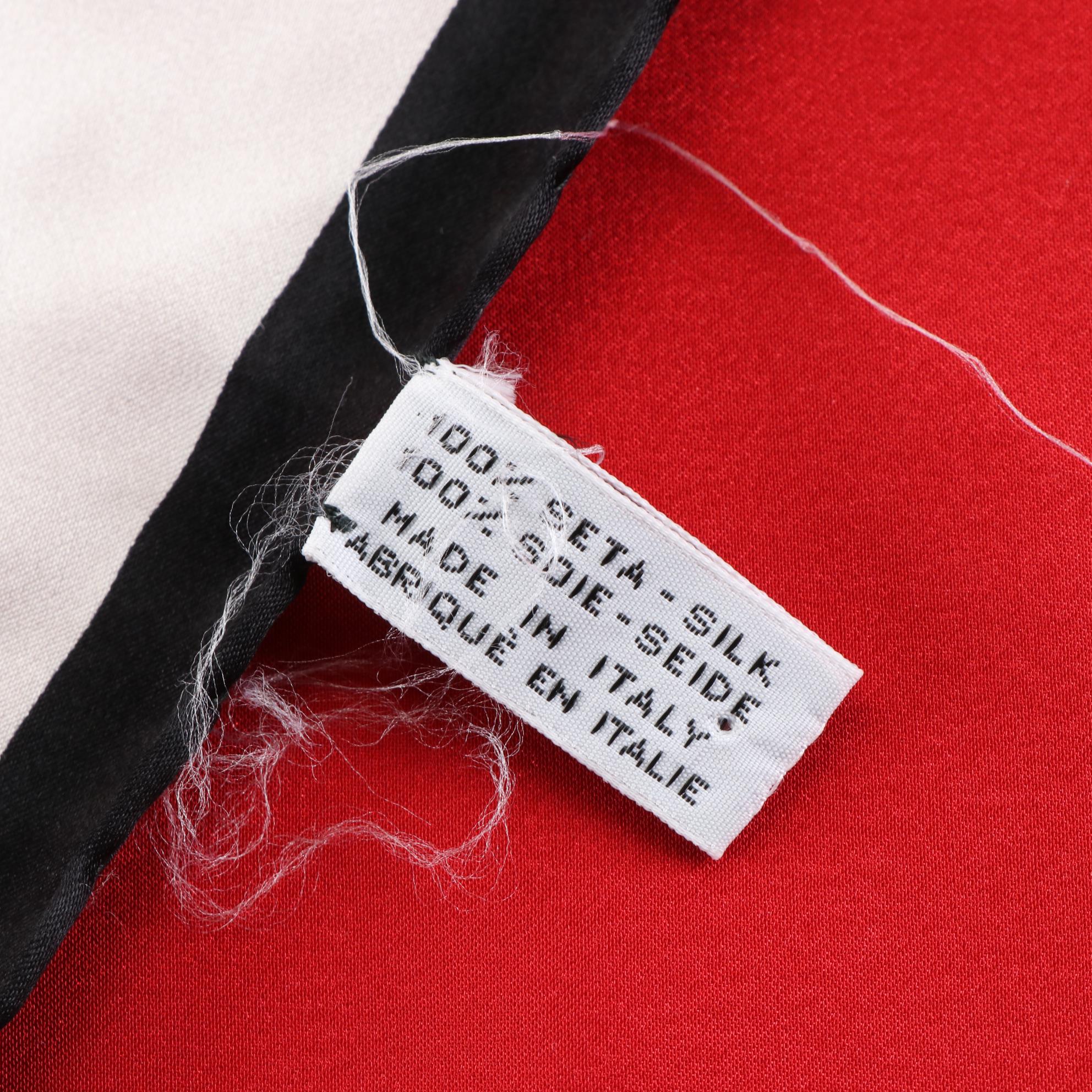 Chanel Gift Box Ribbon Print Scarf 90 in Silk Charmeuse