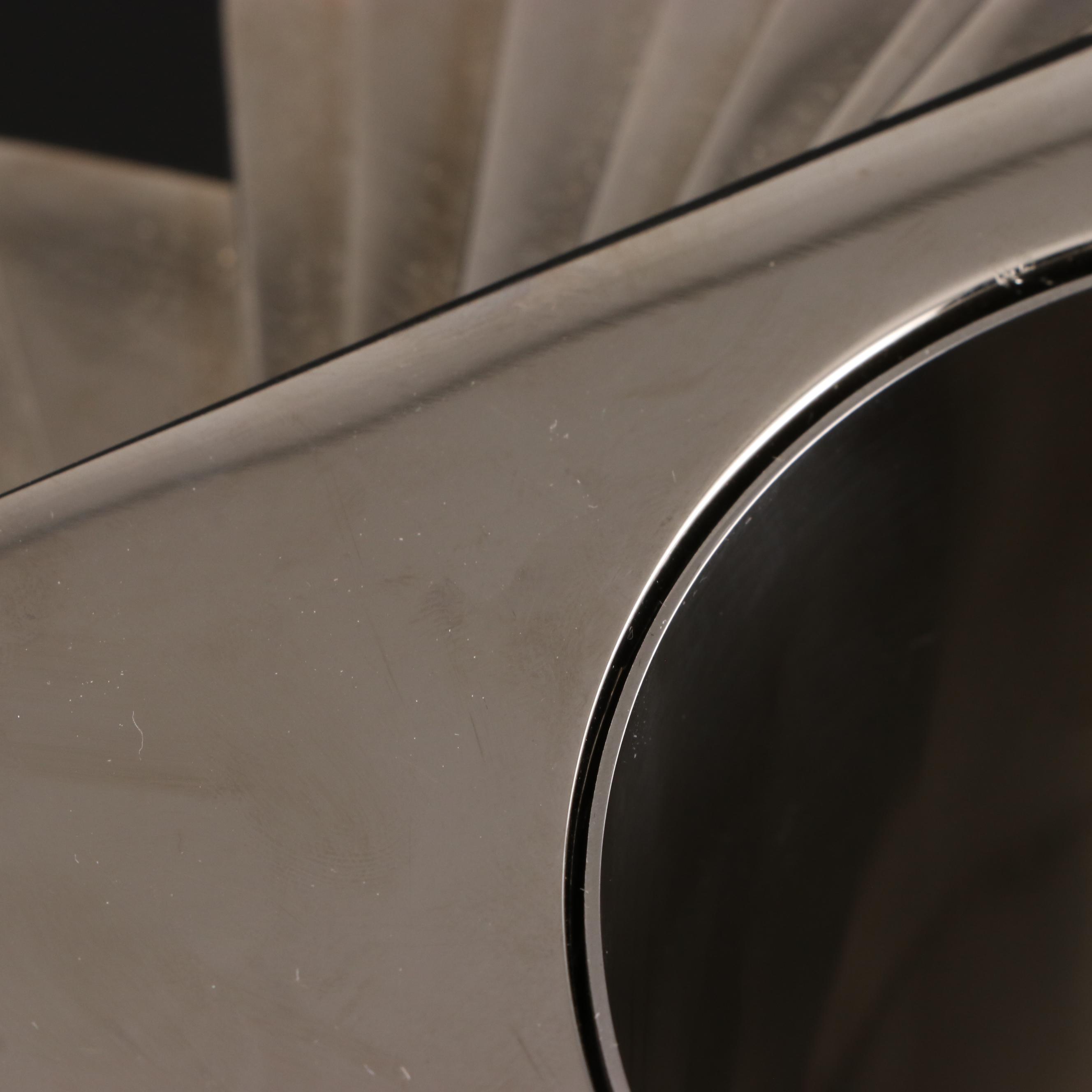 Global Views Clear Blown Glass Bowls with Spiral Stepped Metal Box