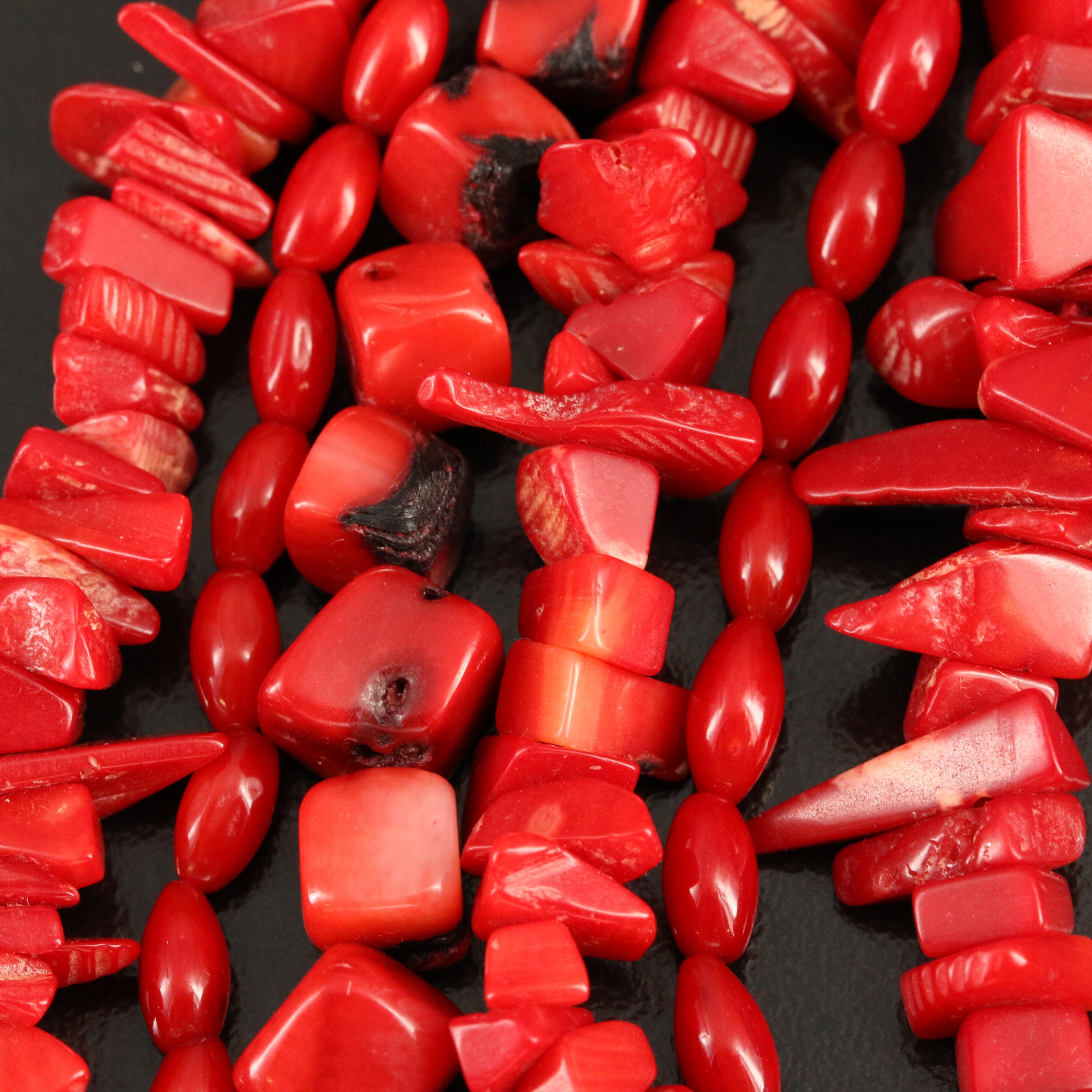 Ciner Coral Multi-Strand Necklace