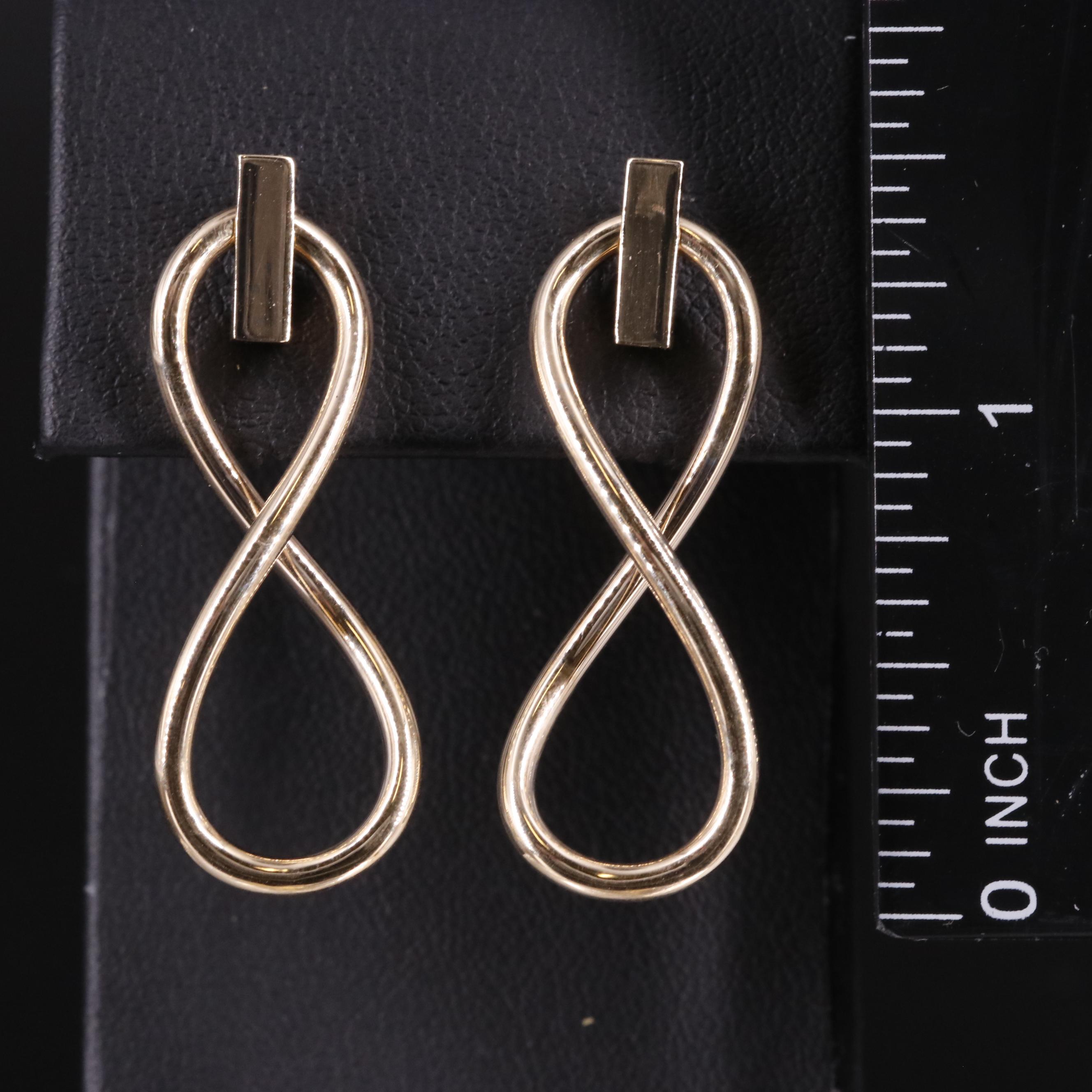 14K Conceptual Drop Earrings