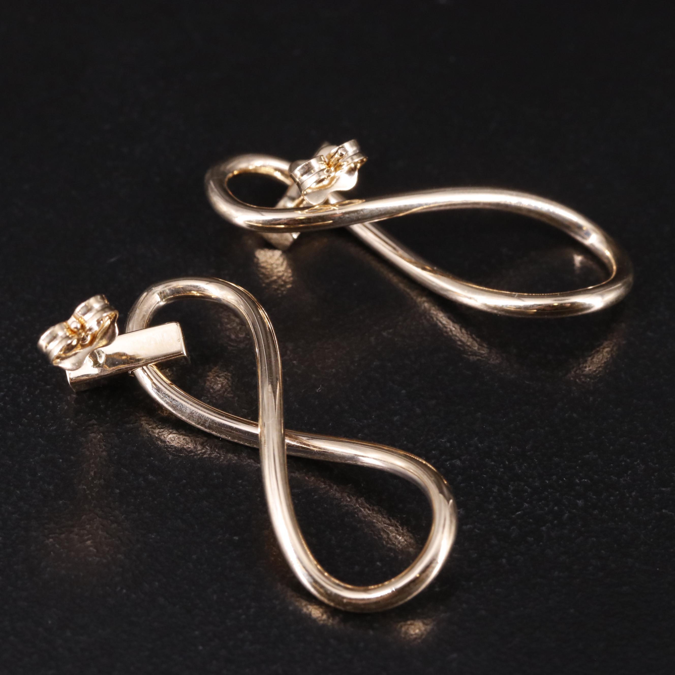 14K Conceptual Drop Earrings