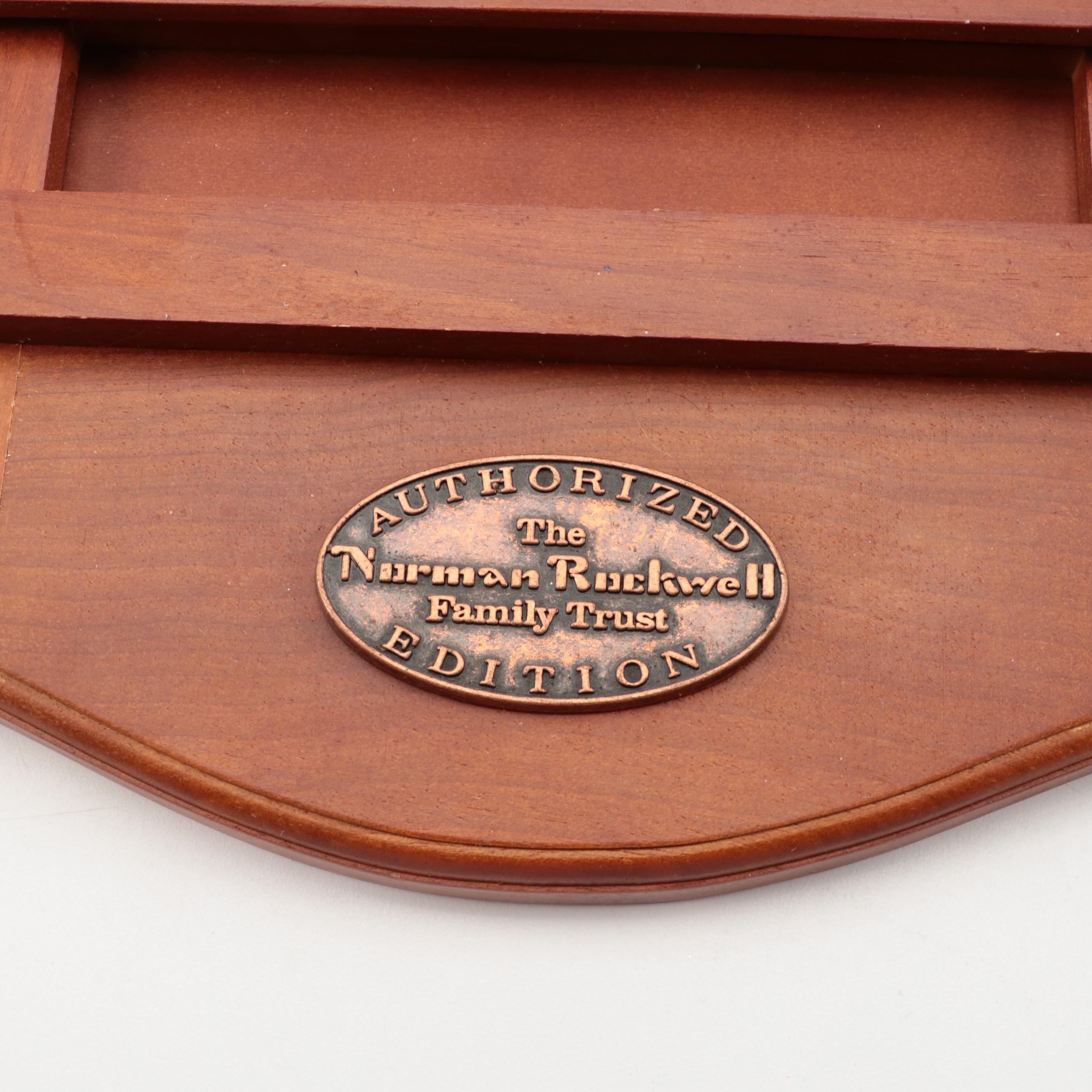 Bradford Exchange Norman Rockwell "For All Time" Collector Plate Wall Calendar