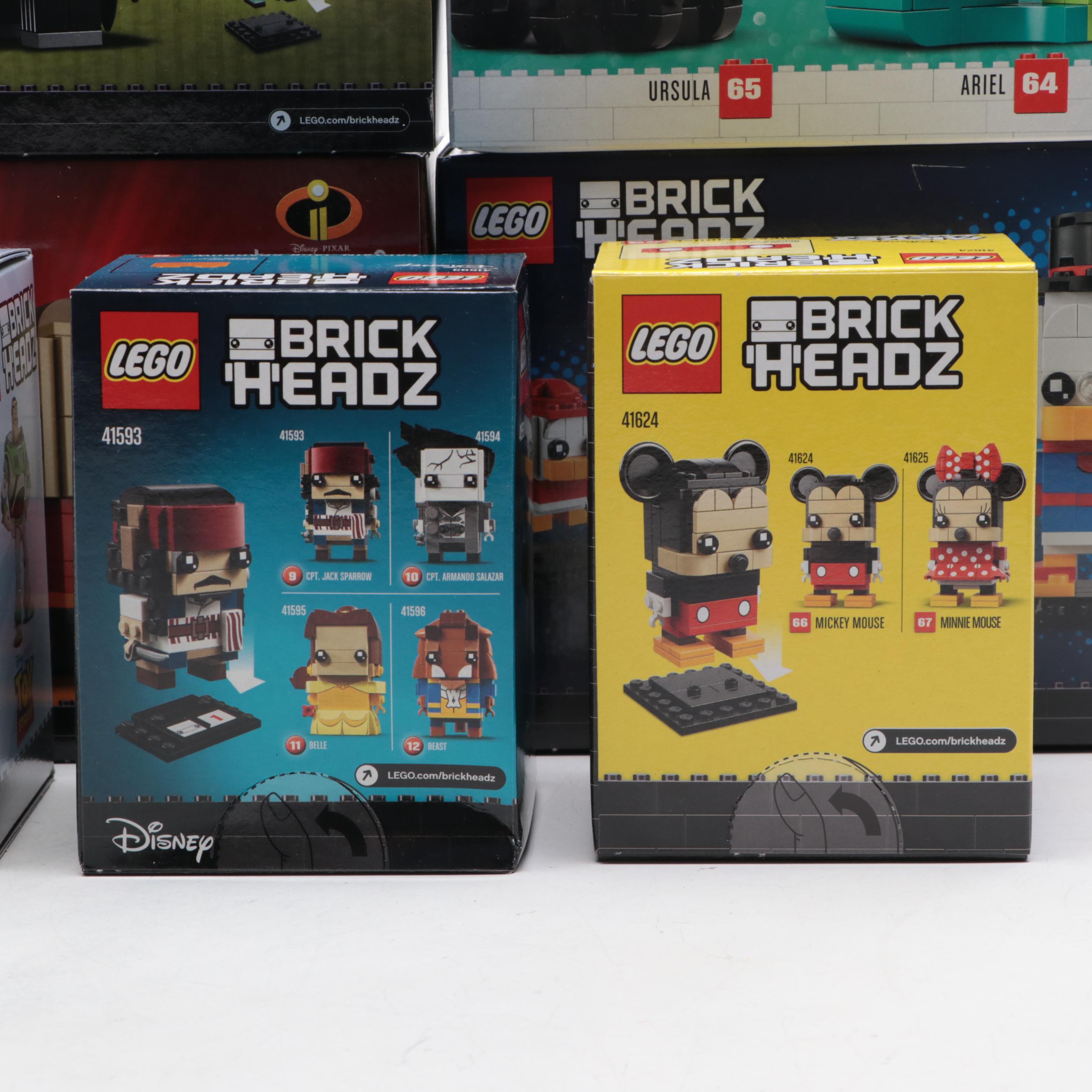 LEGO Disney Brick Headz Construction Kits Including Donald Duck, Belle and More