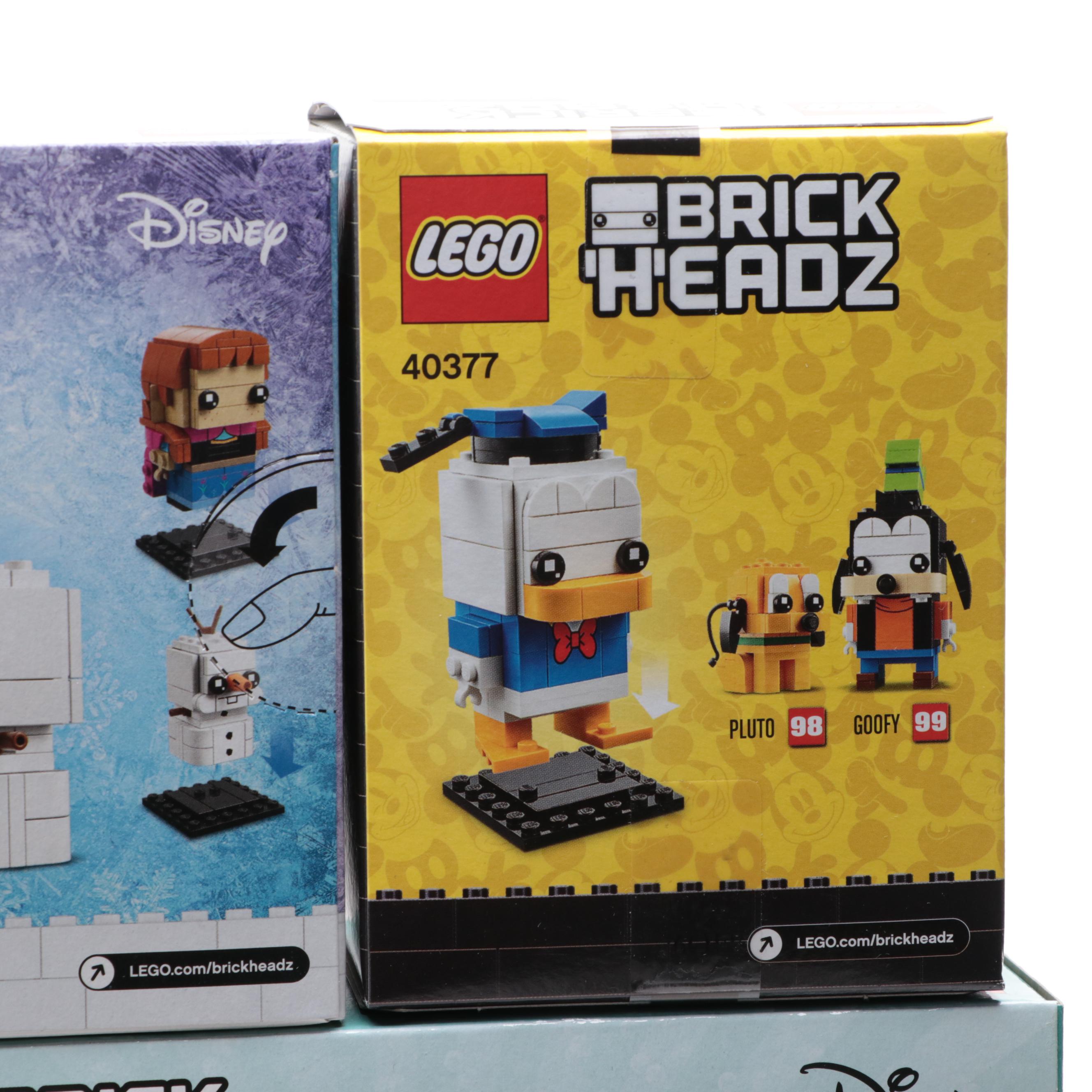 LEGO Disney Brick Headz Construction Kits Including Donald Duck, Belle and More