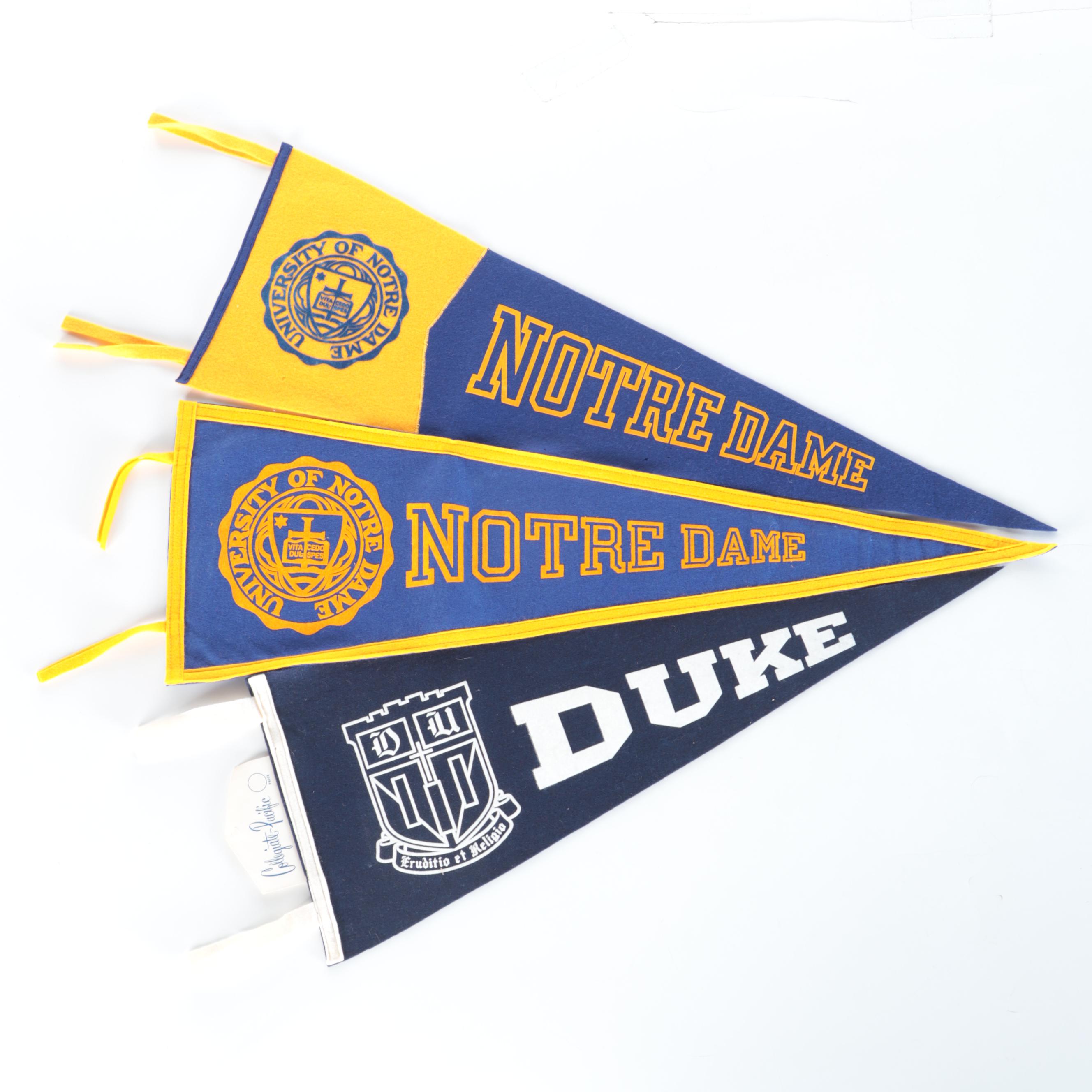 Duke, Auburn and More Collegiate Pennants, 1970s–2000s