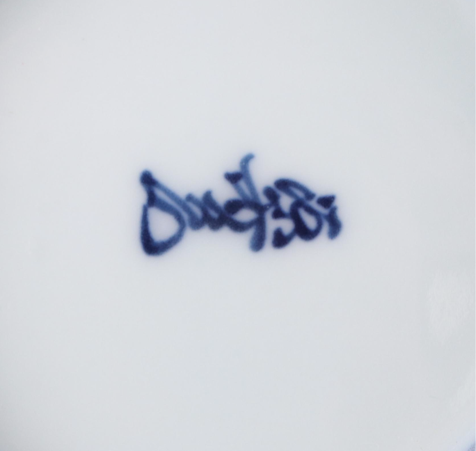 Japanese Hand-Painted Porcelain Onion Bulb Shaped Vase with Wood Stand