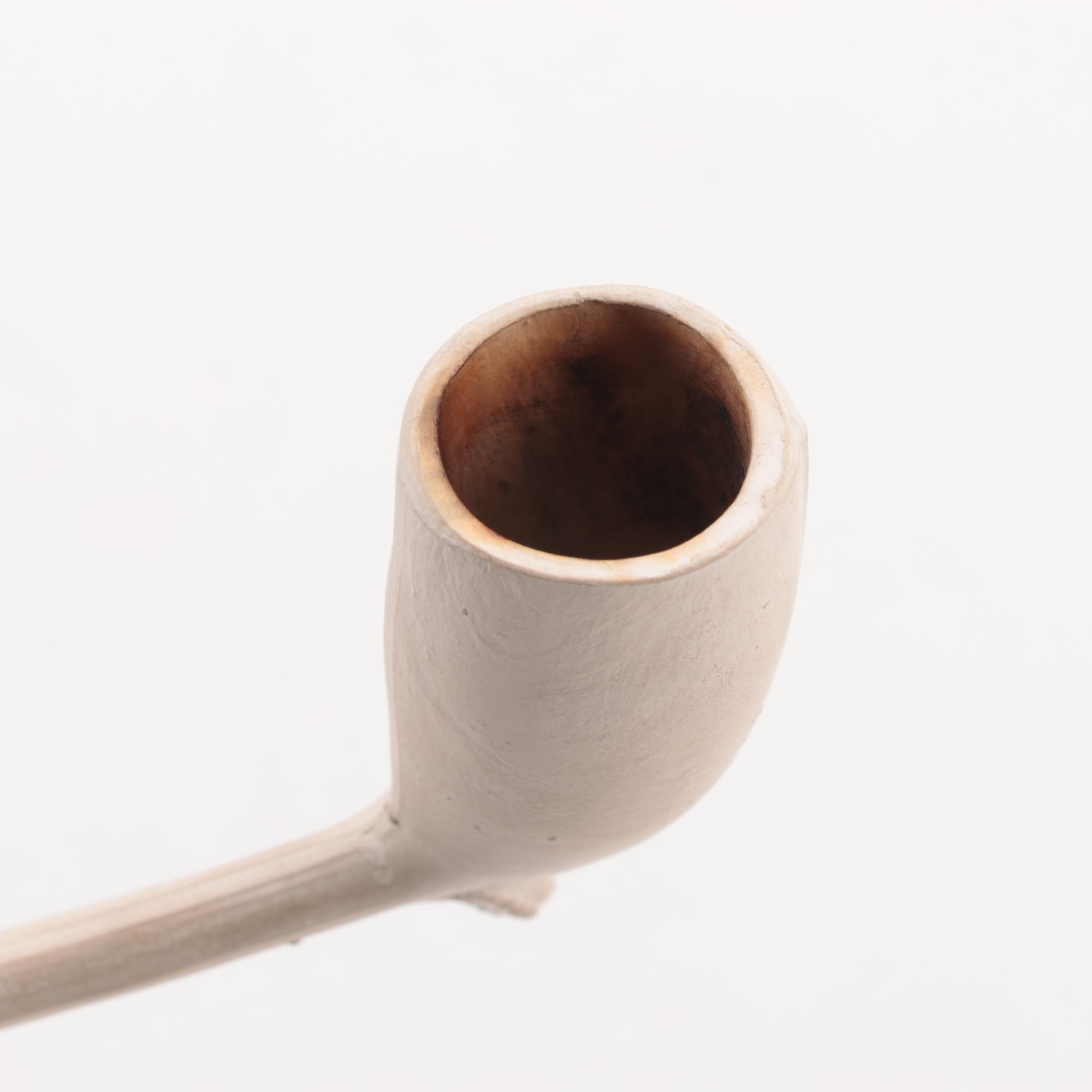 Carved Briar Tobacco Pipes with Other Clay and Wood Pipes
