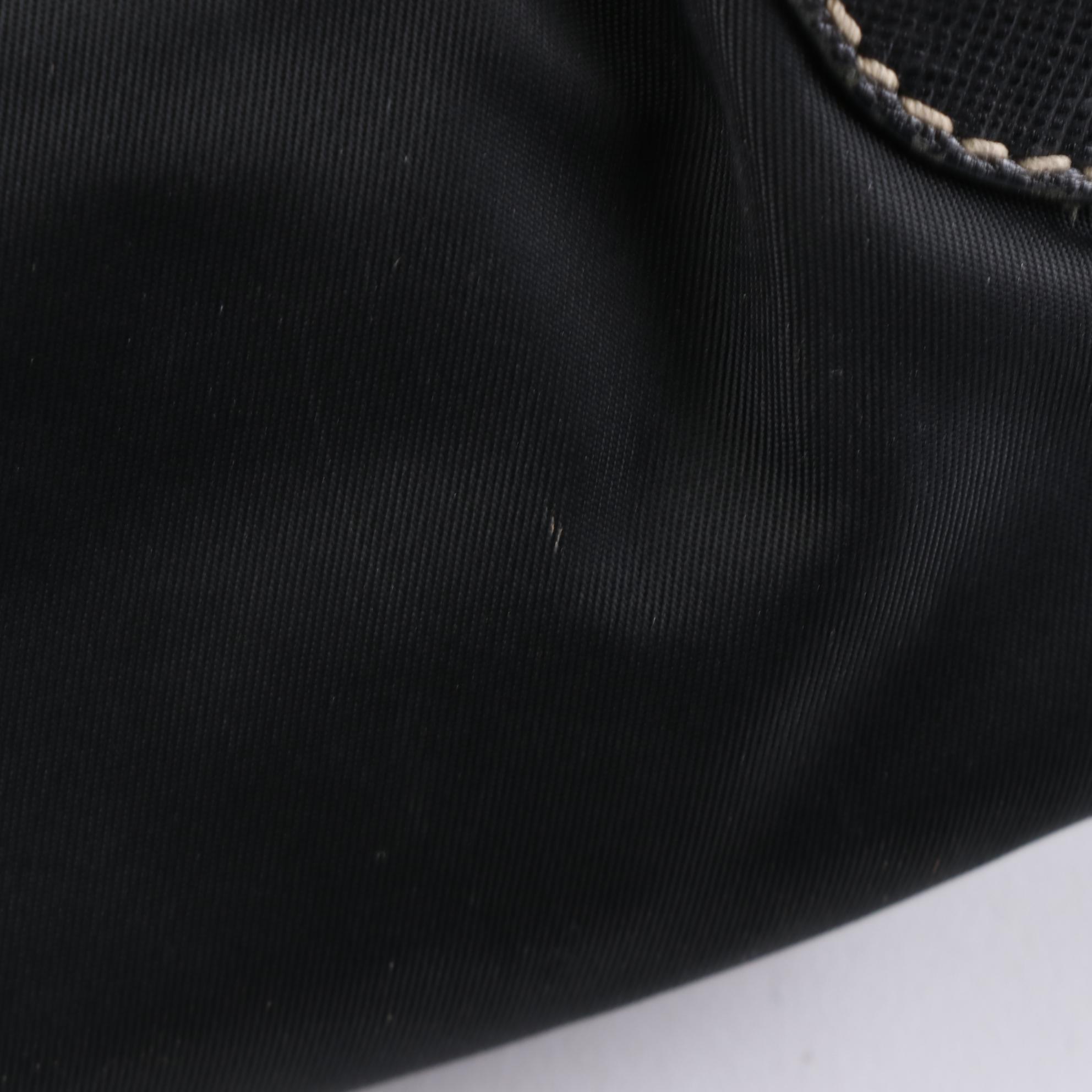 Prada Tessuto Tote in Black Nylon and Saffiano Leather