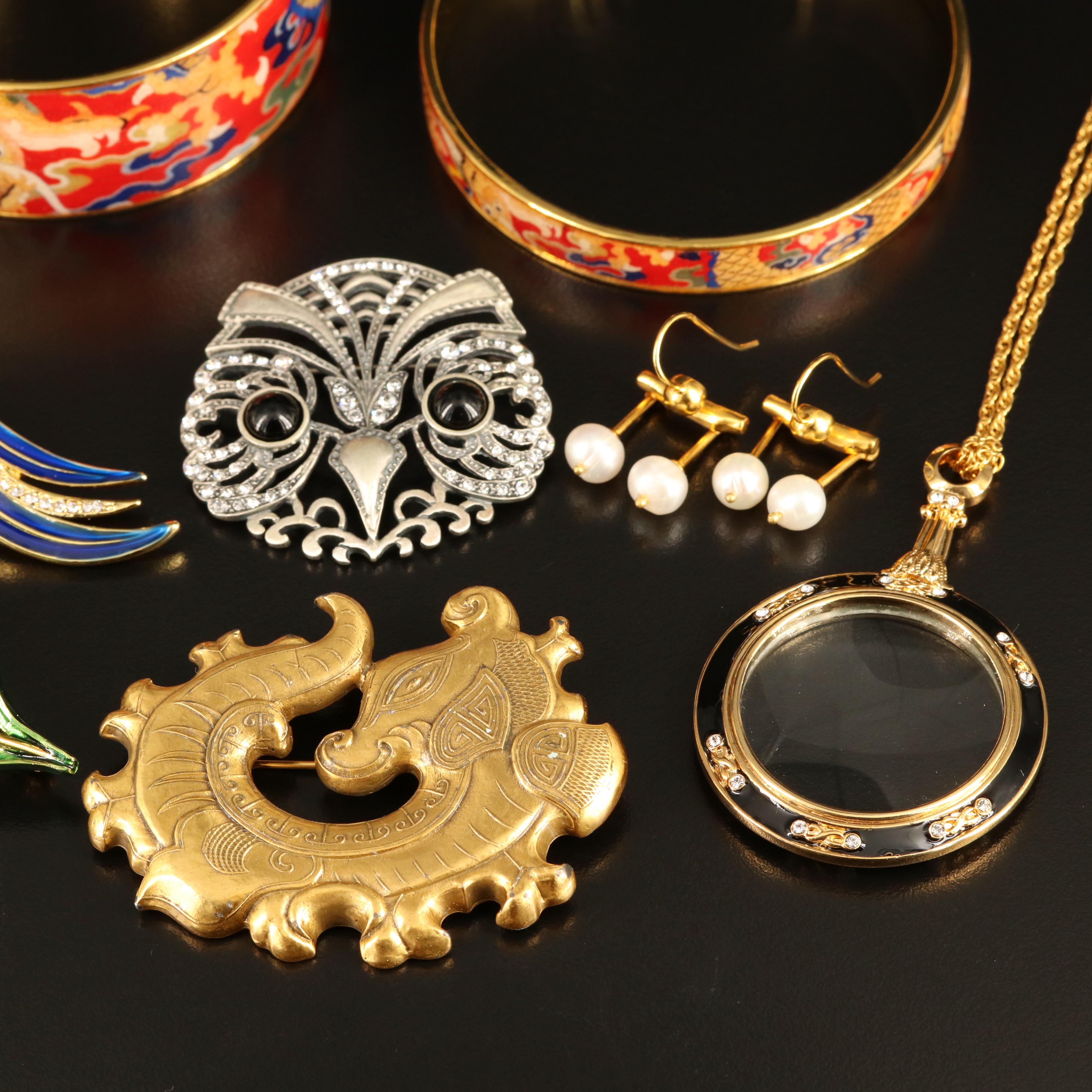 The Metropolitan Museum of Art Jewelry Featuring Ming Dragon and Sterling