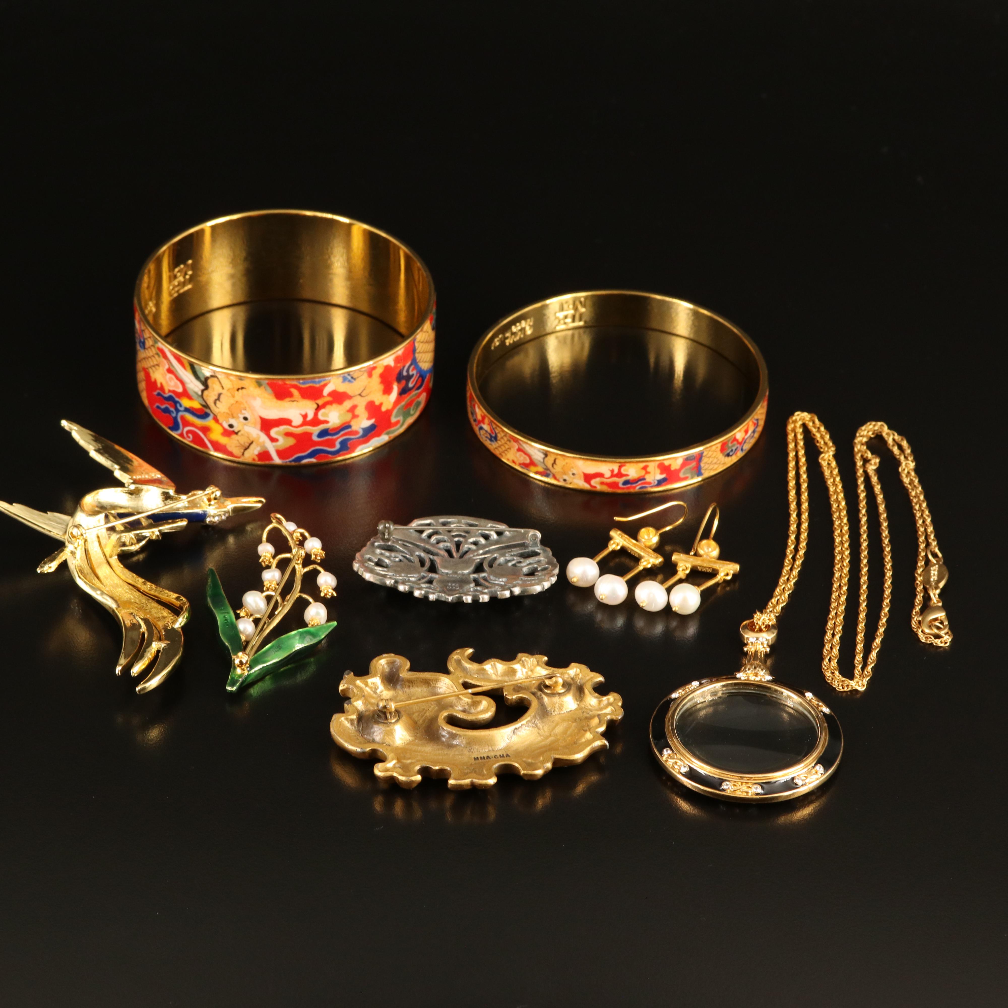 The Metropolitan Museum of Art Jewelry Featuring Ming Dragon and Sterling