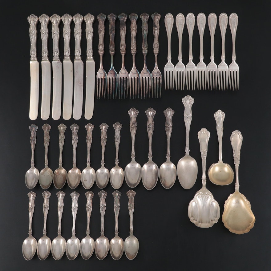 1847 Rogers Bros. "Vintage" and Other Silver Plate Flatware and Utensils