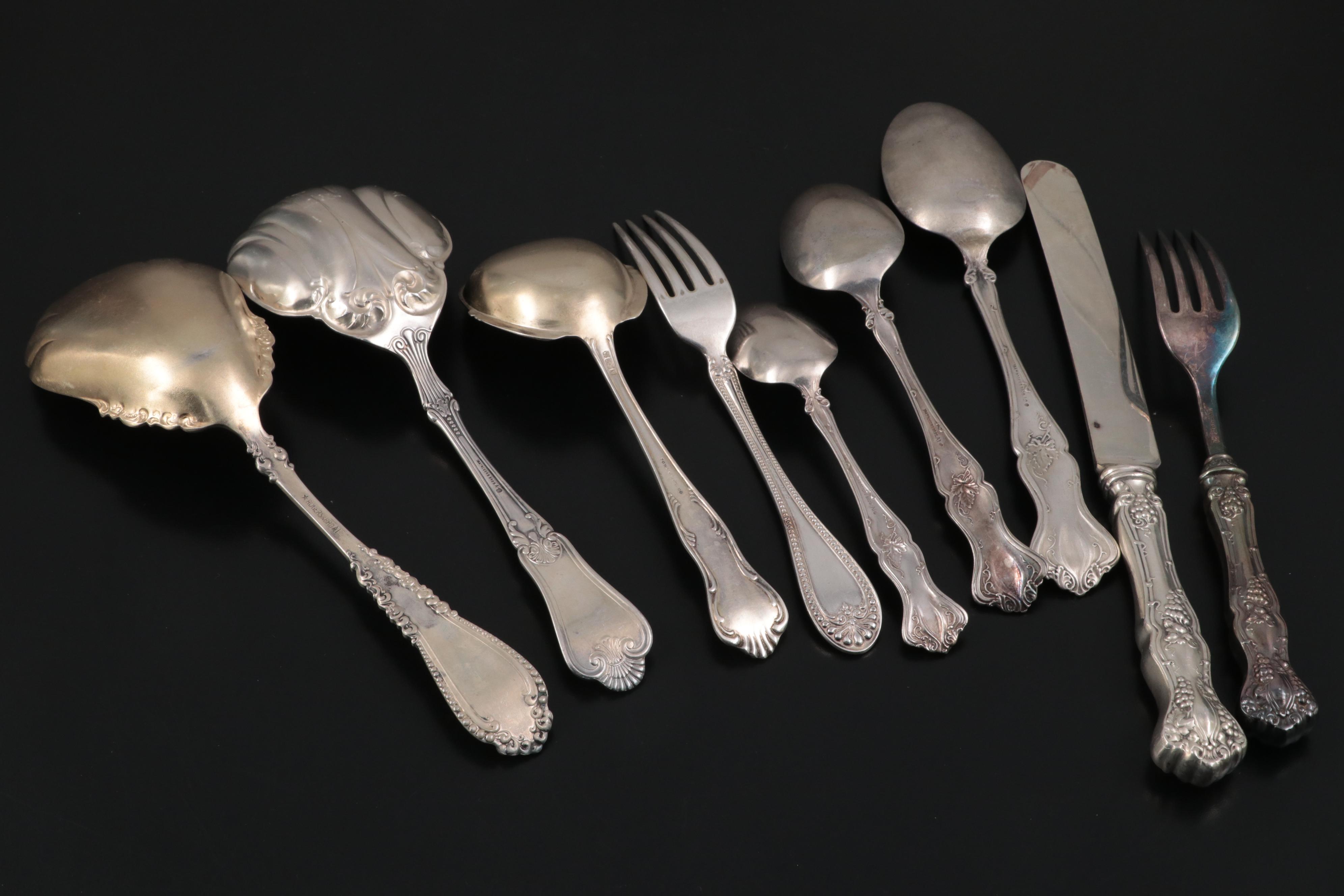 1847 Rogers Bros. "Vintage" and Other Silver Plate Flatware and Utensils