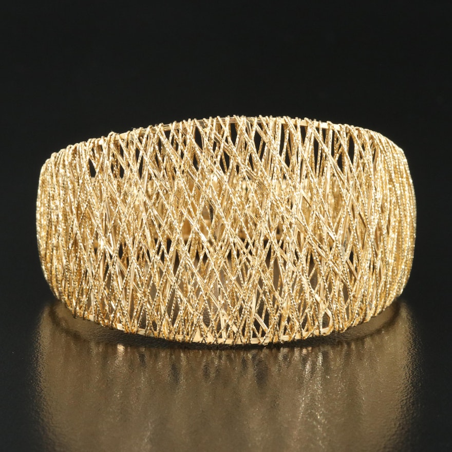 Italian 18K Wire Wrapped Bracelet