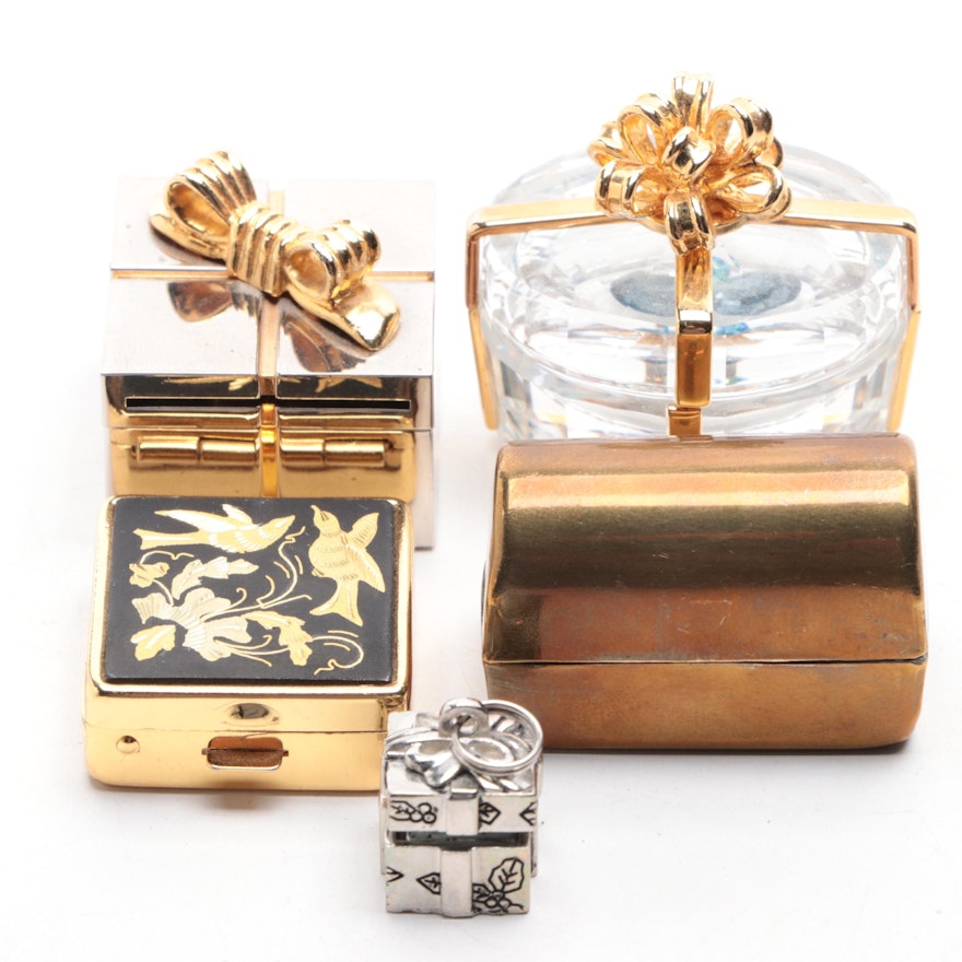 Assorted Present Shaped and Other Trinket Boxes