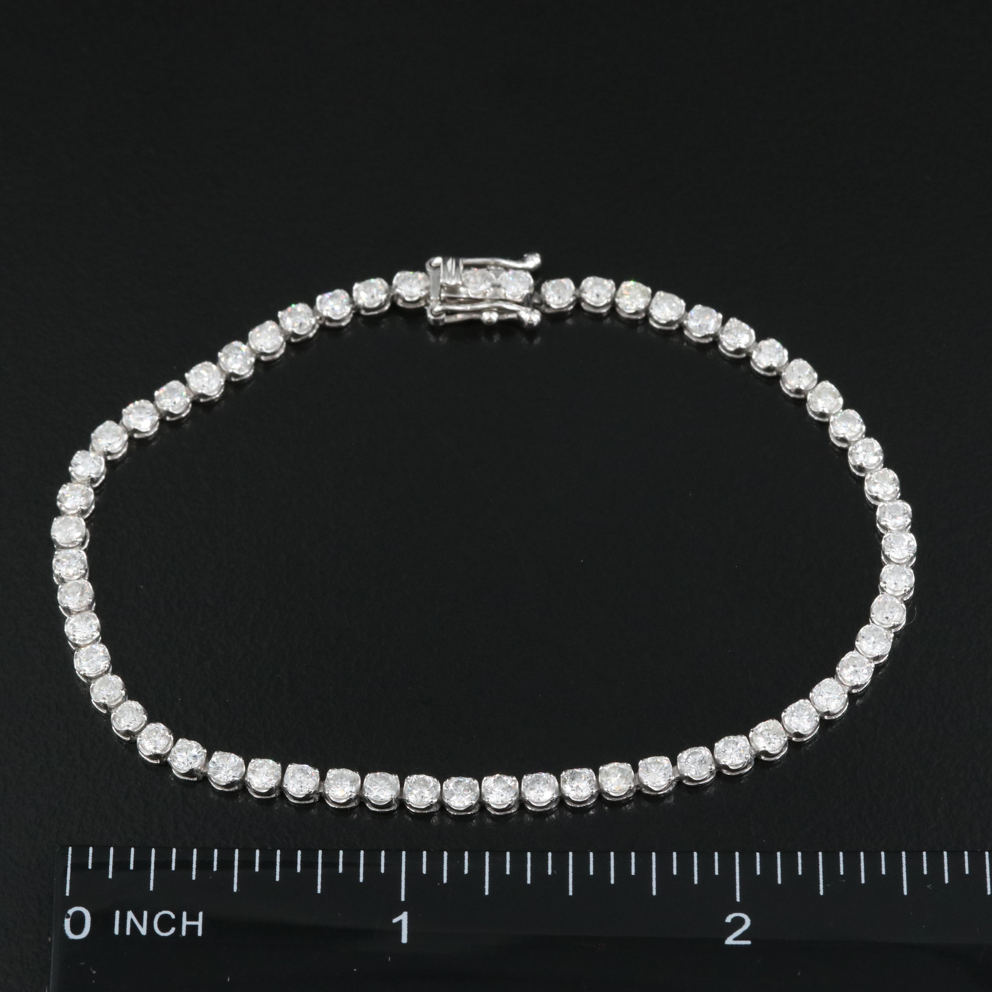Platinum 3.19 CTW Diamond Bracelet