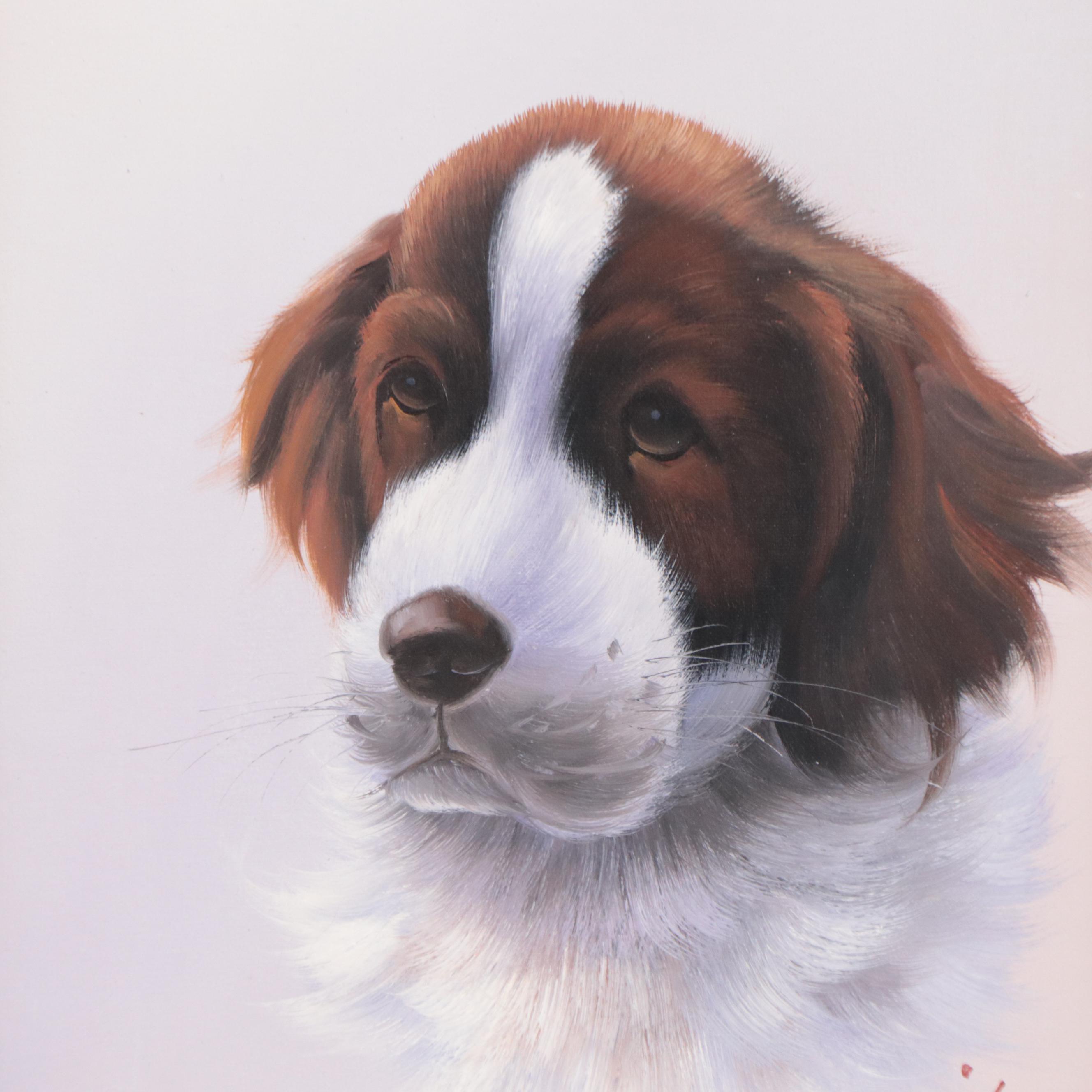 Oil Painting of Dog Portrait