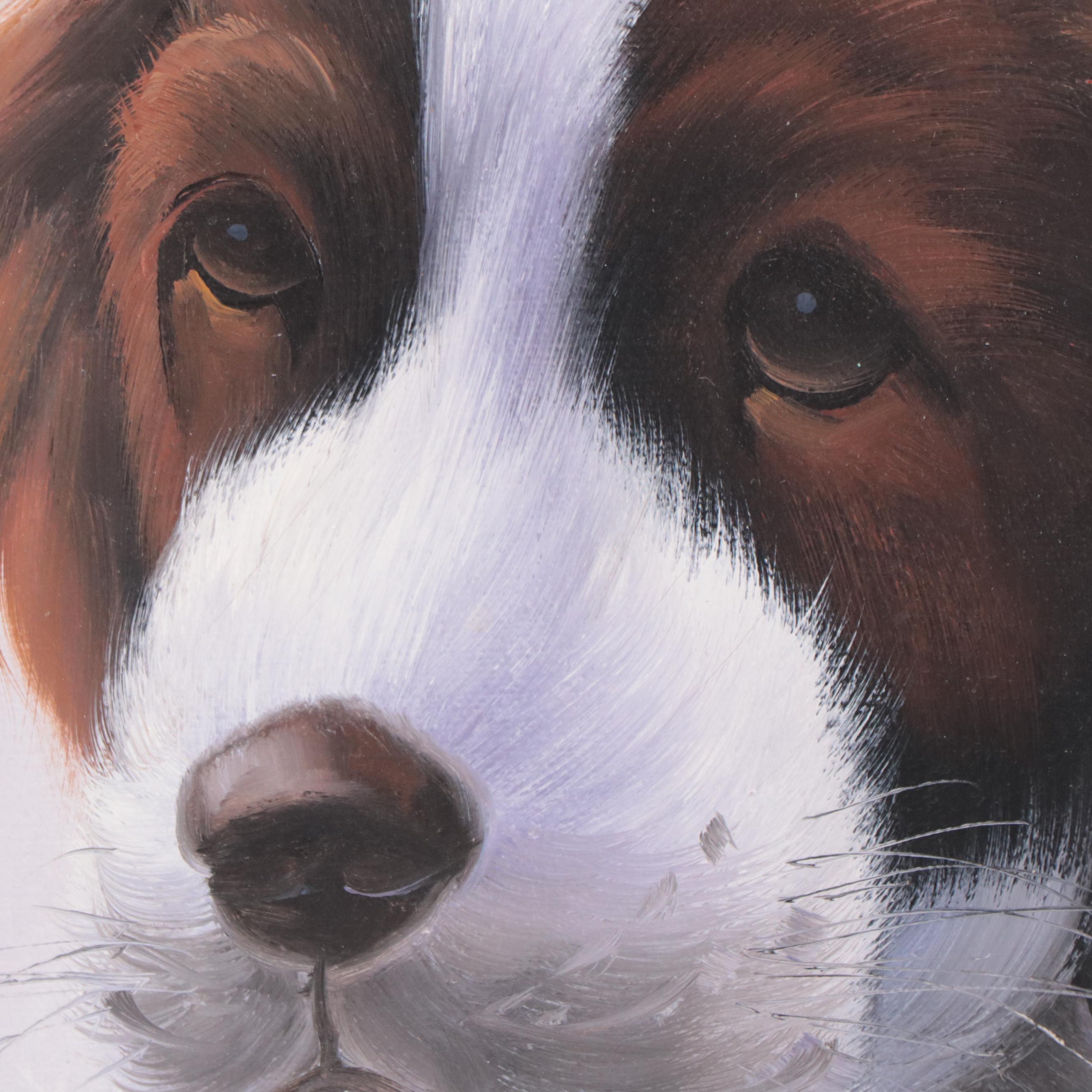 Oil Painting of Dog Portrait