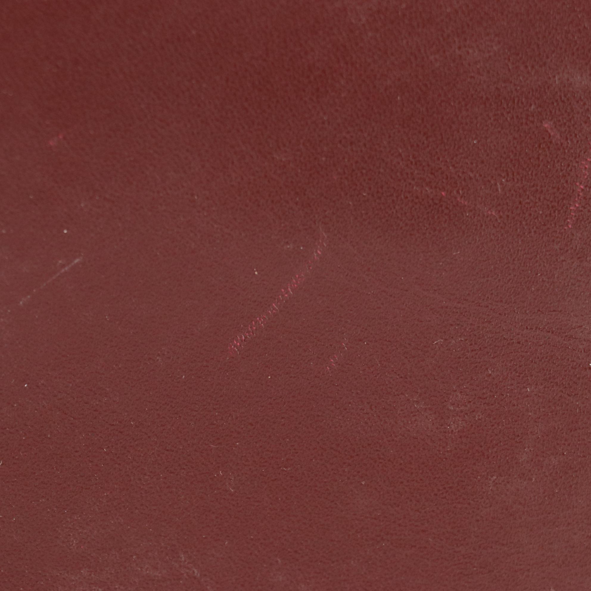 Must de Cartier Front-Flap Clutch in Burgundy Leather