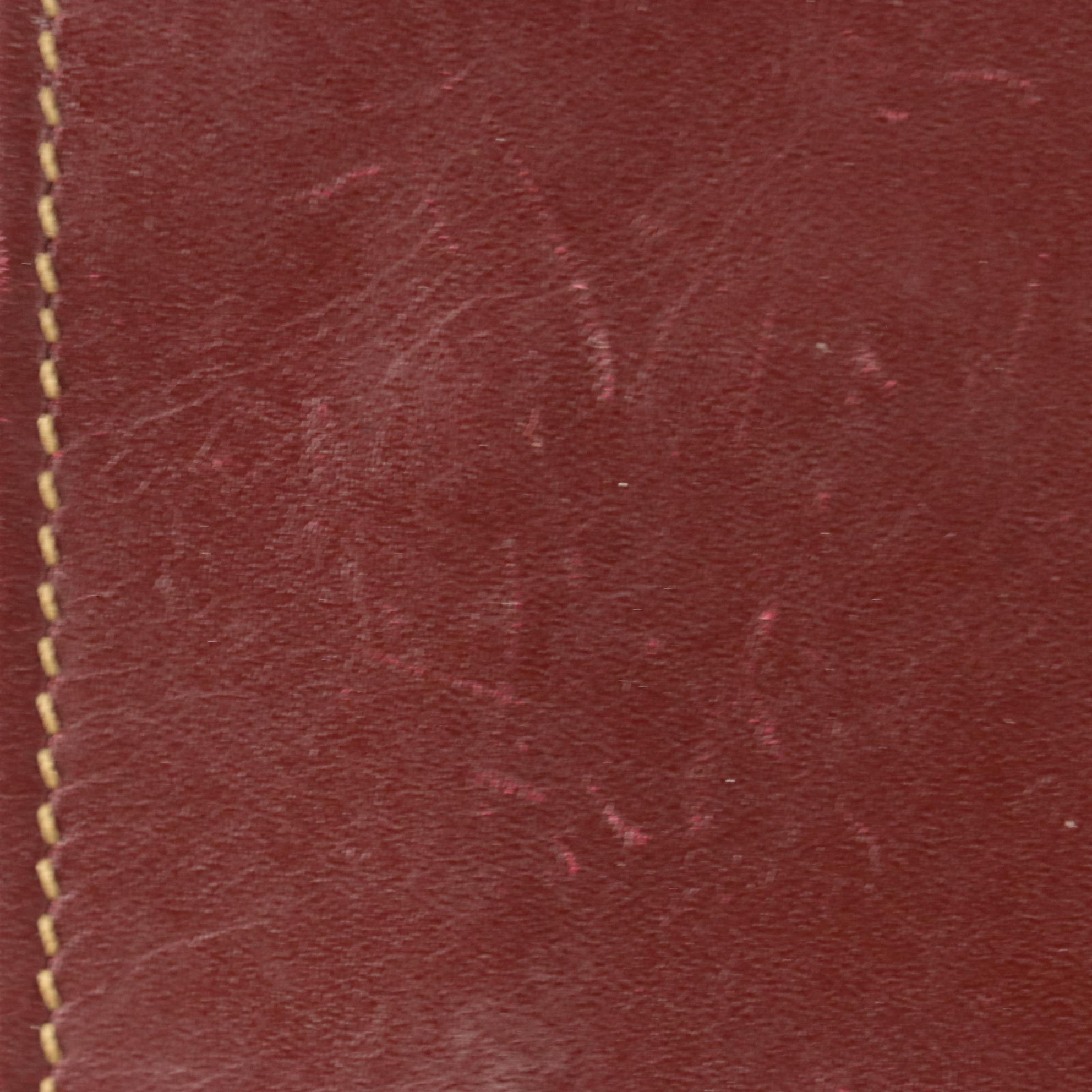 Must de Cartier Front-Flap Clutch in Burgundy Leather