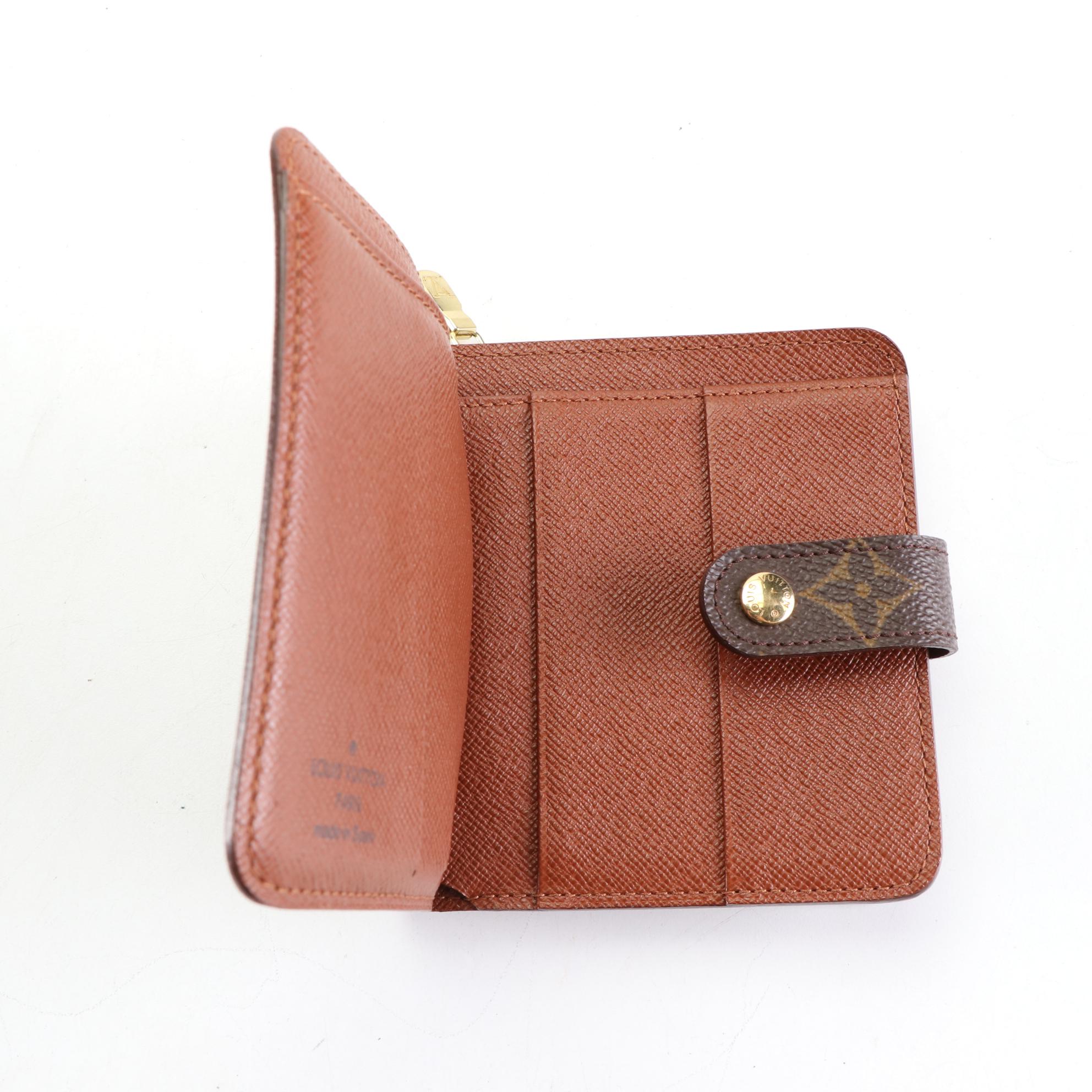 Louis Vuitton Compact Zip Bifold Wallet in Monogram Canvas with Box