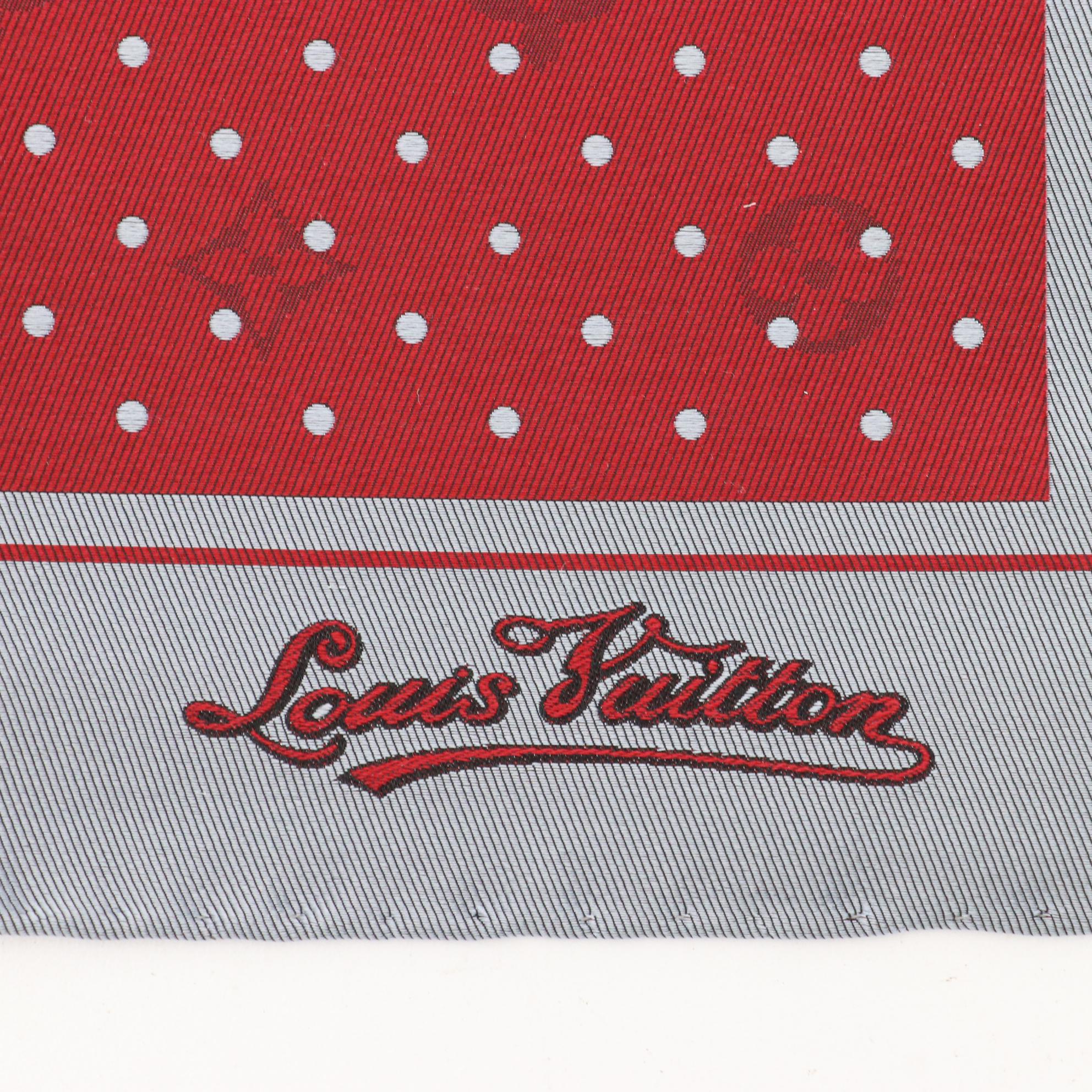 Louis Vuitton Monogram Signature Pocket Square in Silk Twill