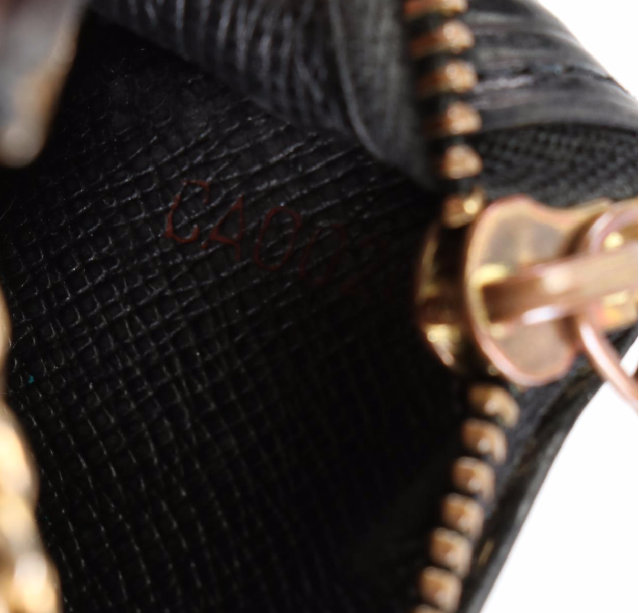 Louis Vuitton Key Pouch in Black Epi Leather