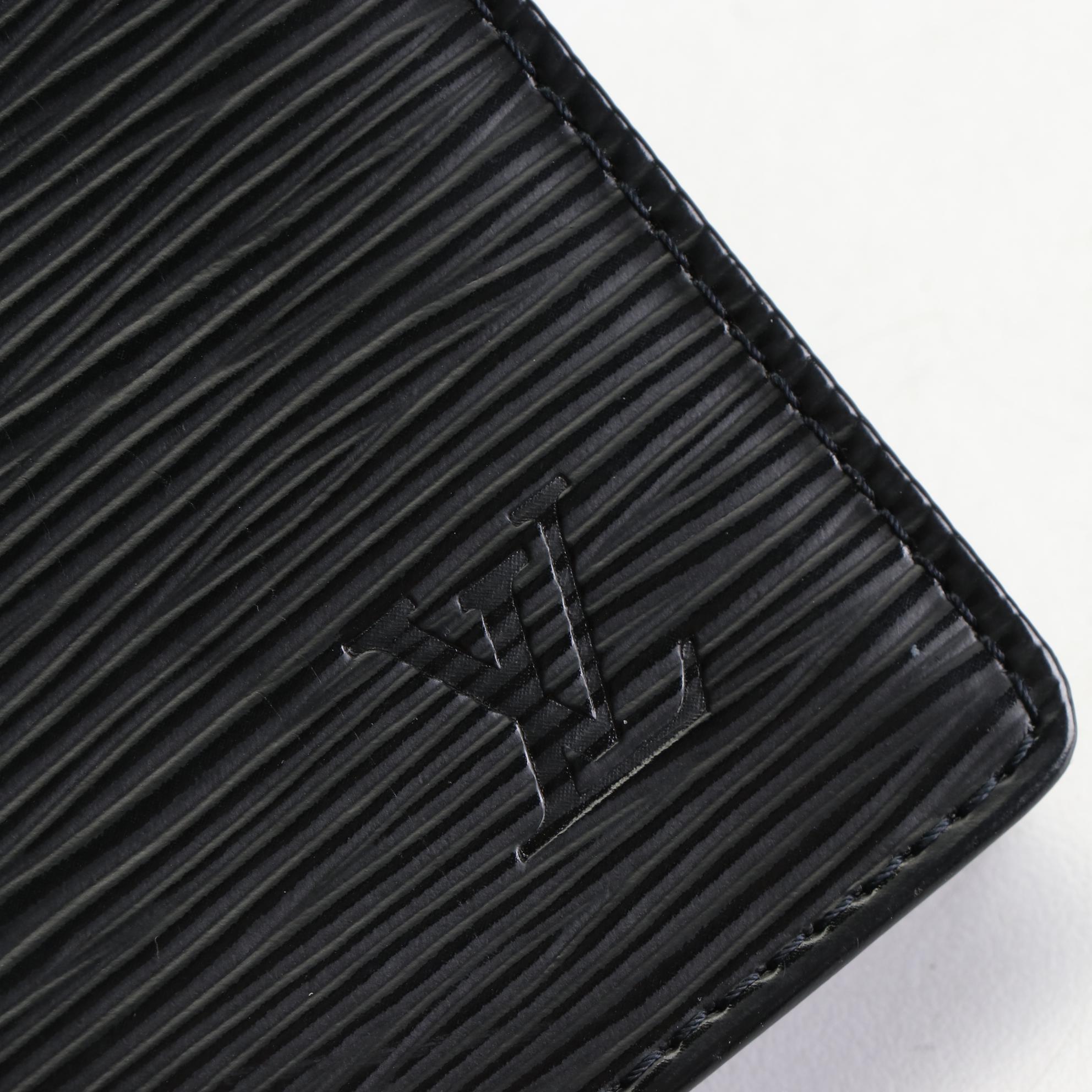 Louis Vuitton Bifold Long Wallet in Black Epi Leather