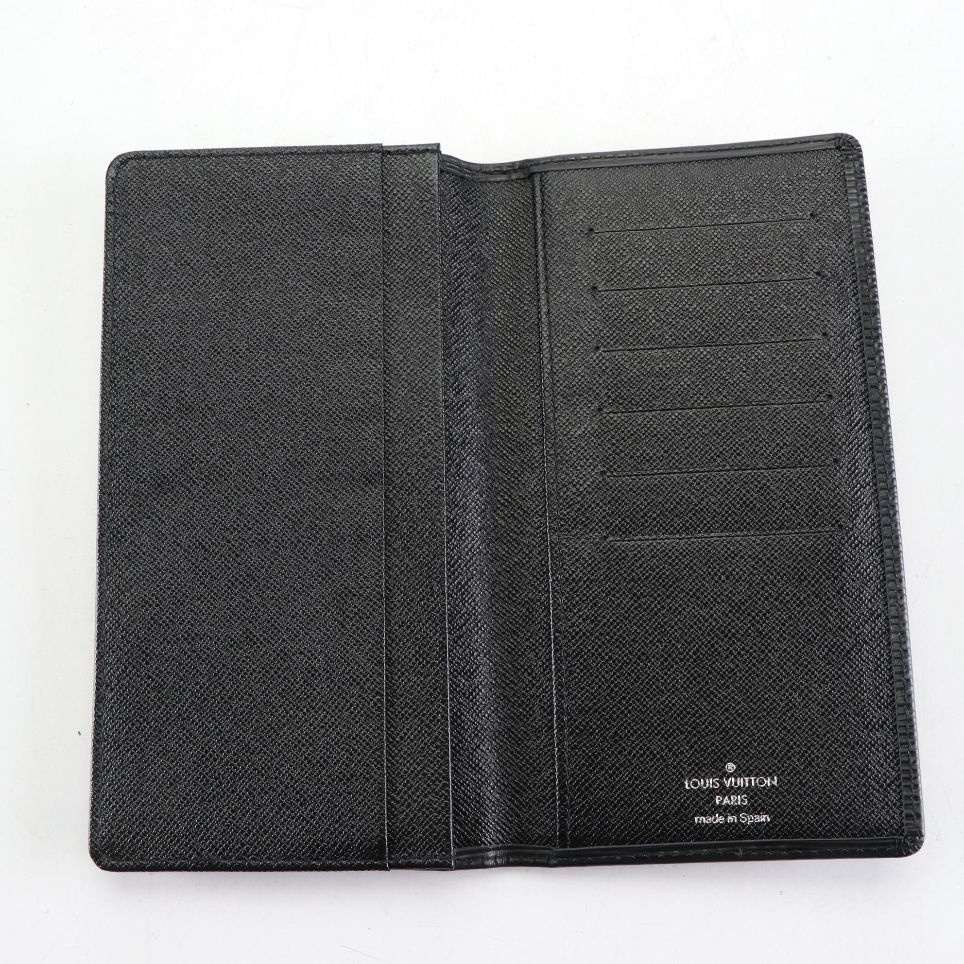 Louis Vuitton Bifold Long Wallet in Black Epi Leather