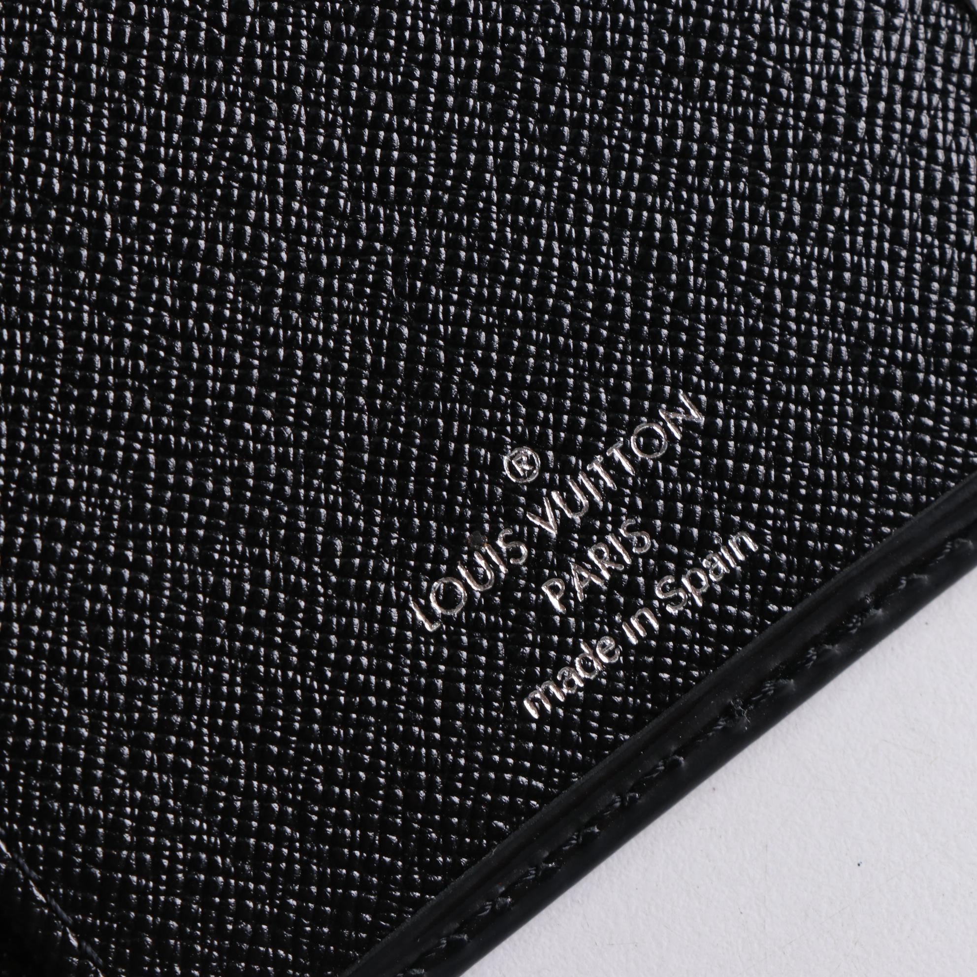 Louis Vuitton Bifold Long Wallet in Black Epi Leather