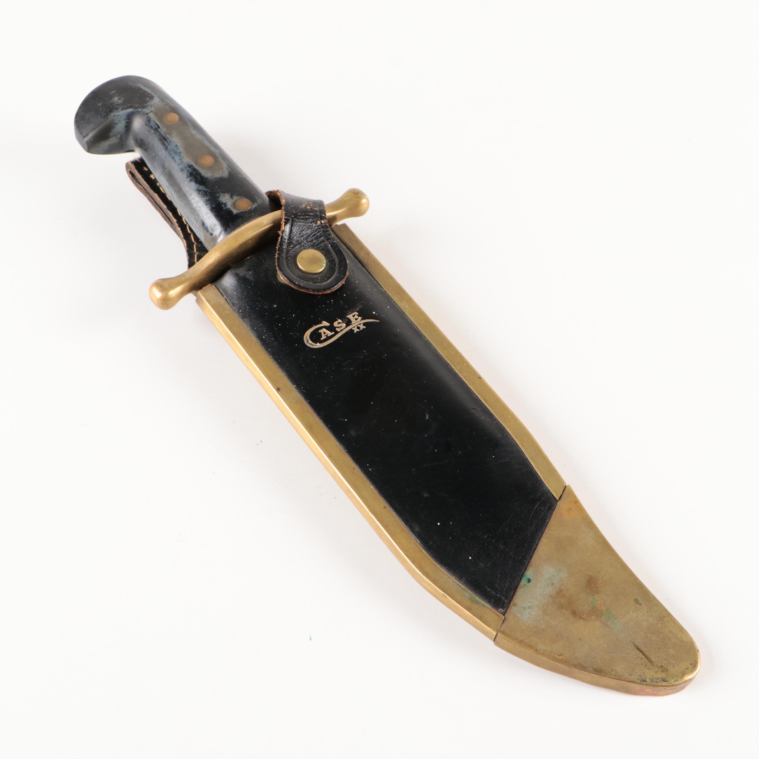 Case® Bowie Fixed Blade Knife with Leather Sheath