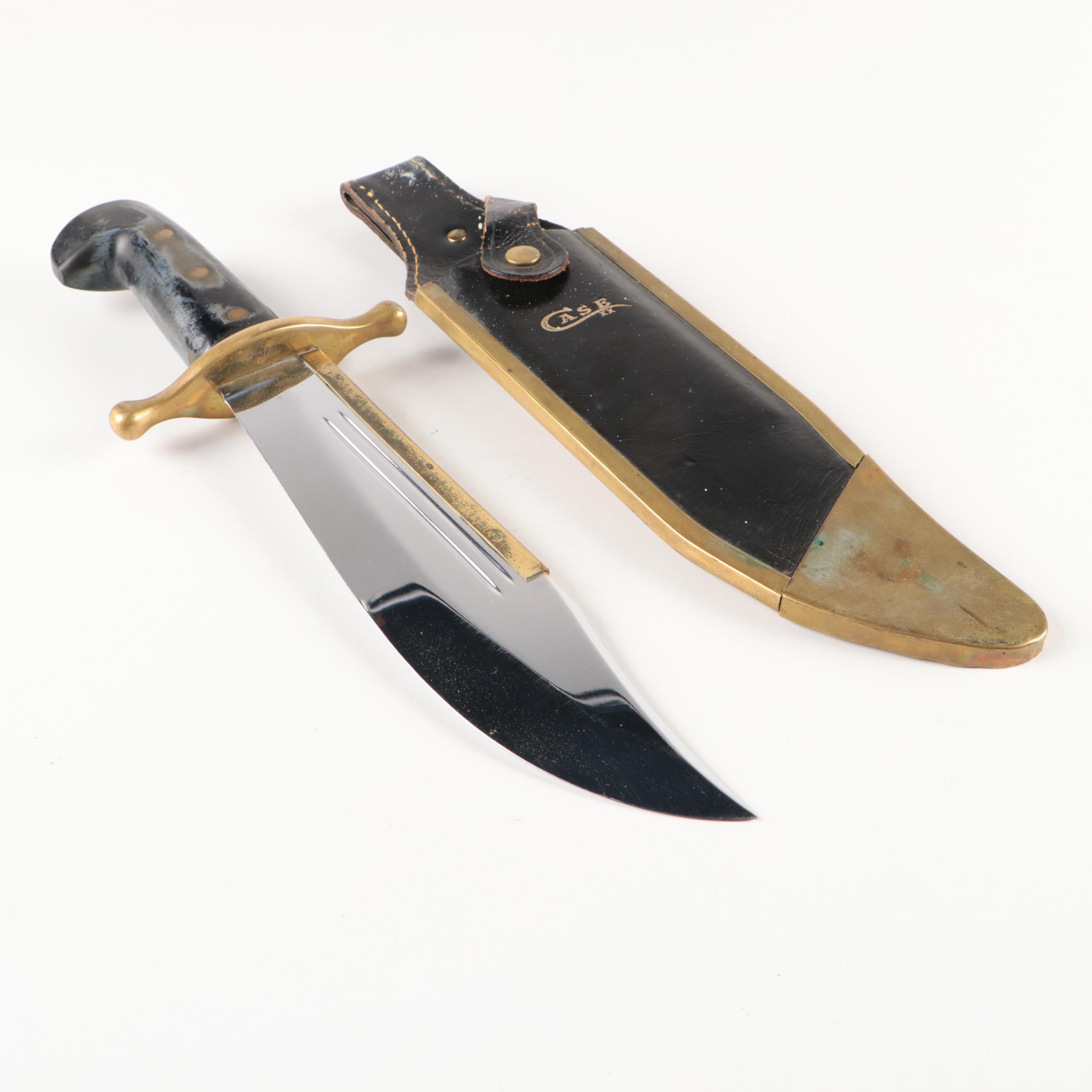 Case® Bowie Fixed Blade Knife with Leather Sheath