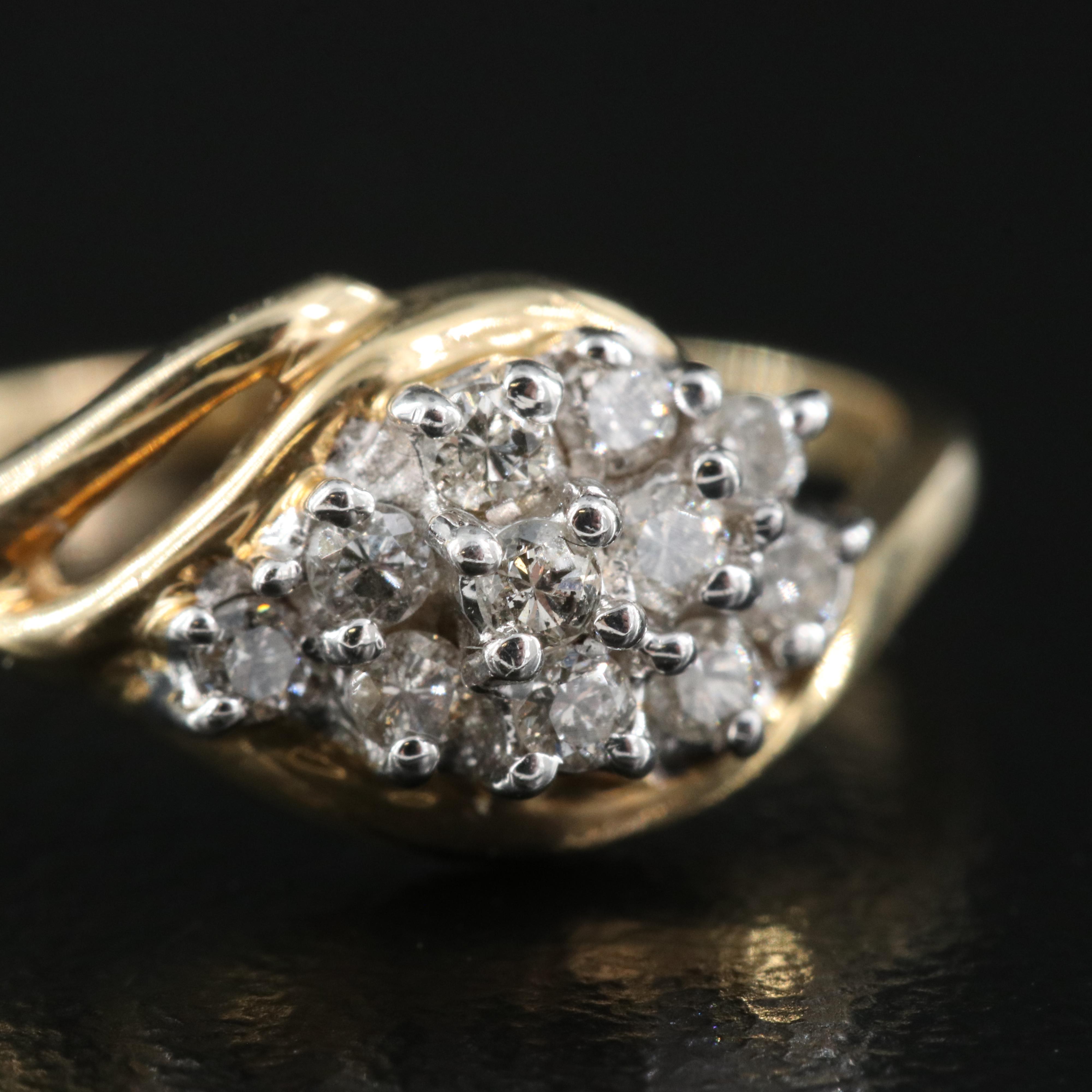 10K 0.24 CTW Diamond Ring