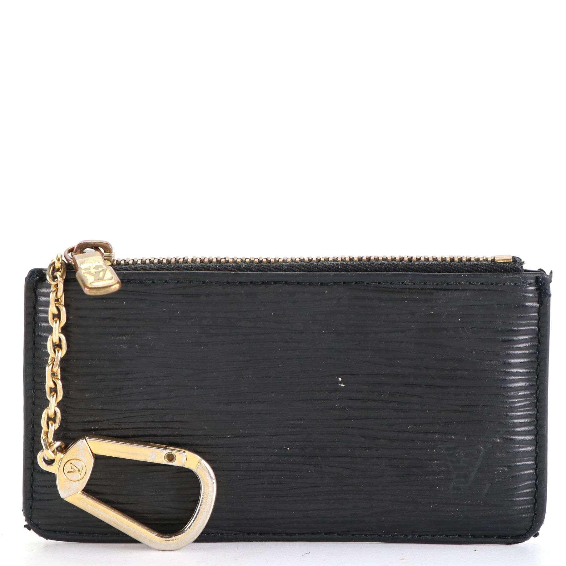 Louis Vuitton Key Pouch in Black Epi Leather