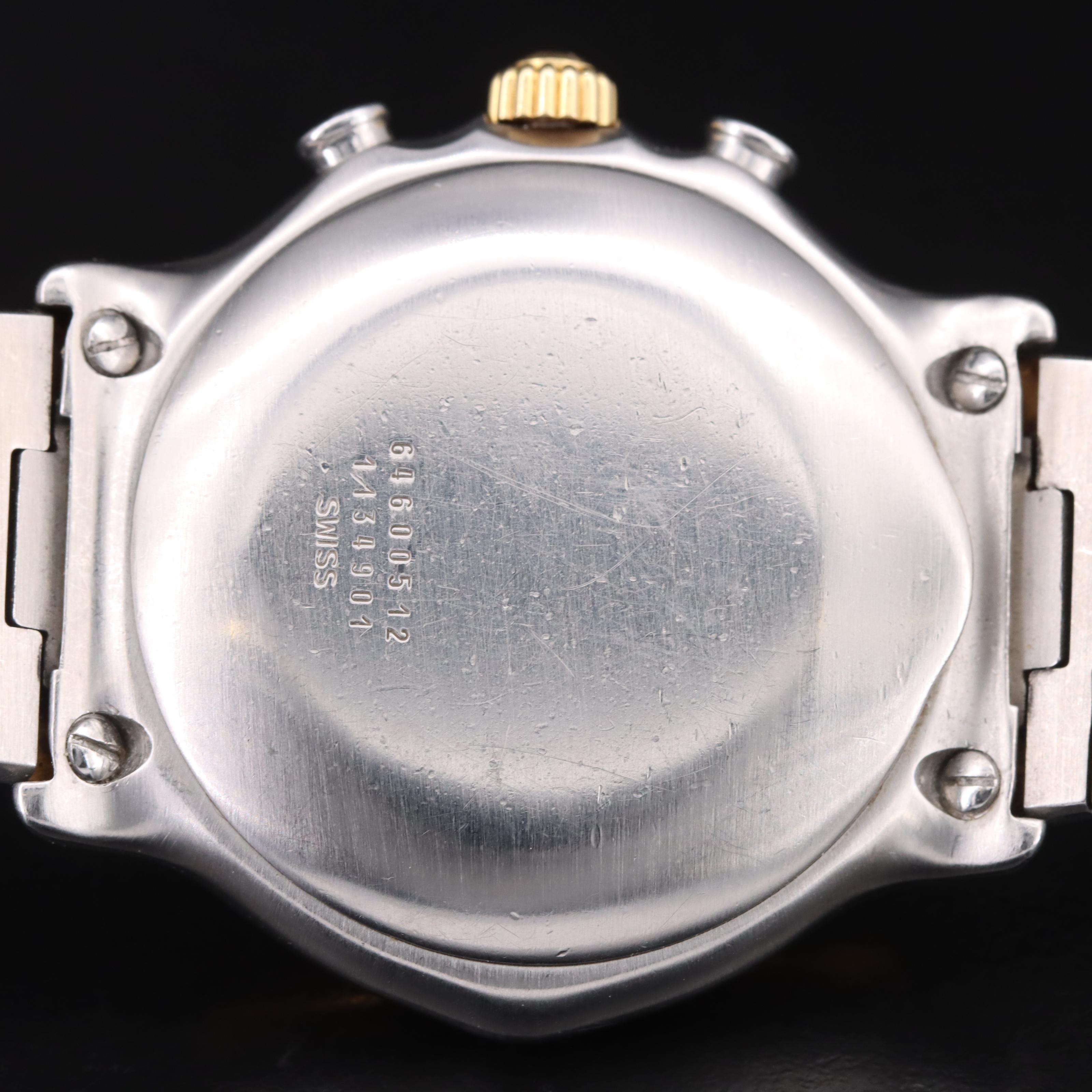 18K and Stainless Steel Ebel 1911 Automatic Chronograph "El Primero" Watch