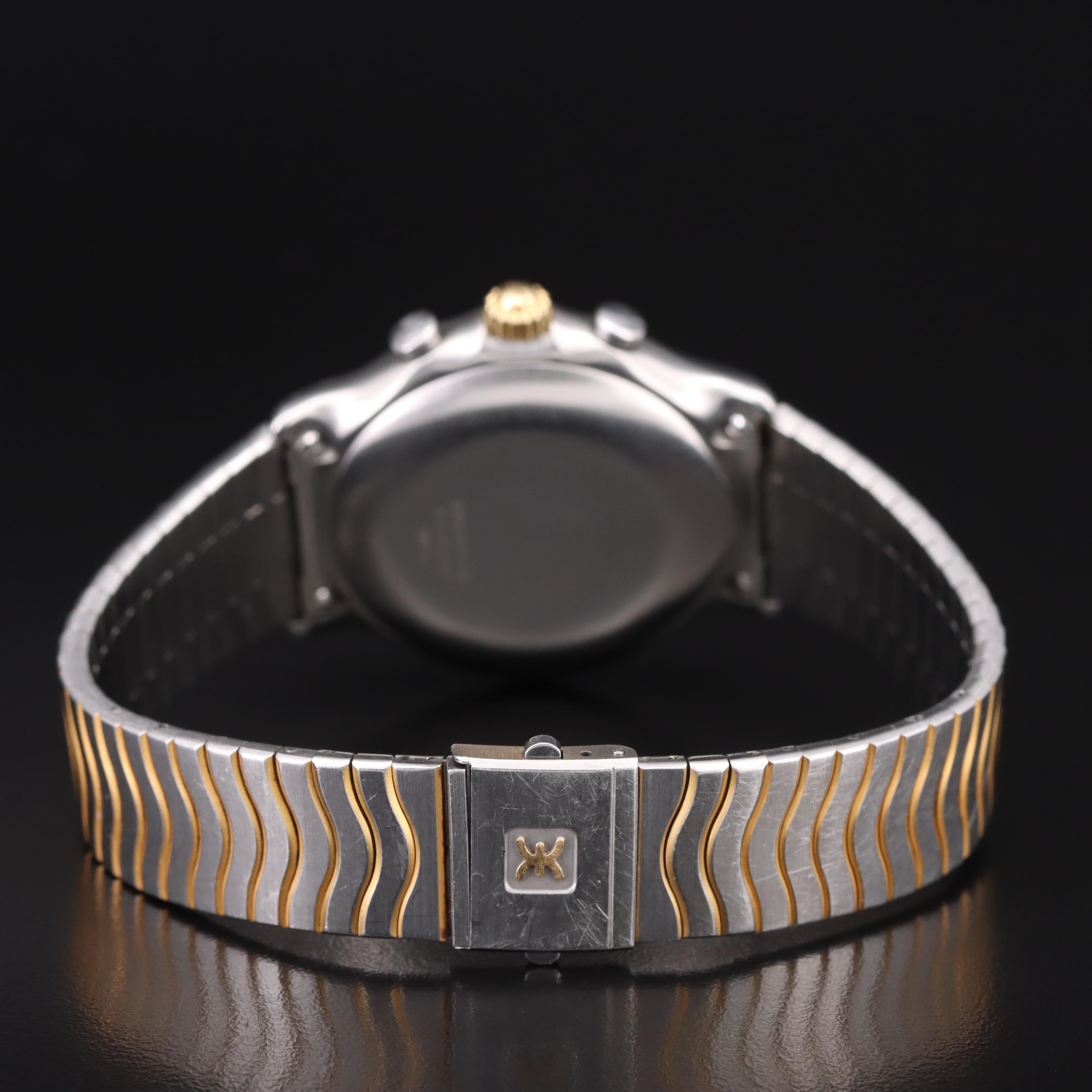 18K and Stainless Steel Ebel 1911 Automatic Chronograph "El Primero" Watch