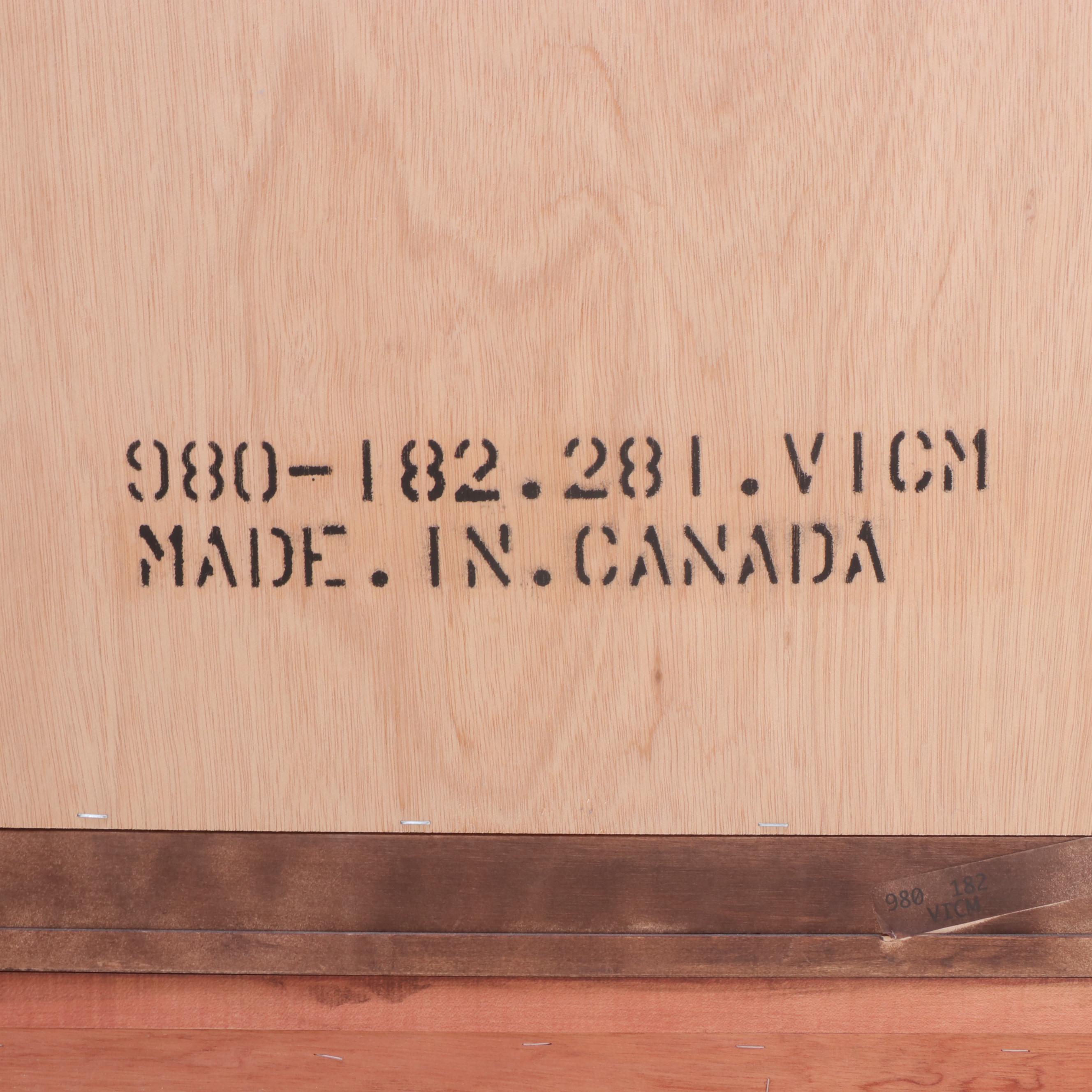 Neoclassical Style Wooden Dresser and Mirror