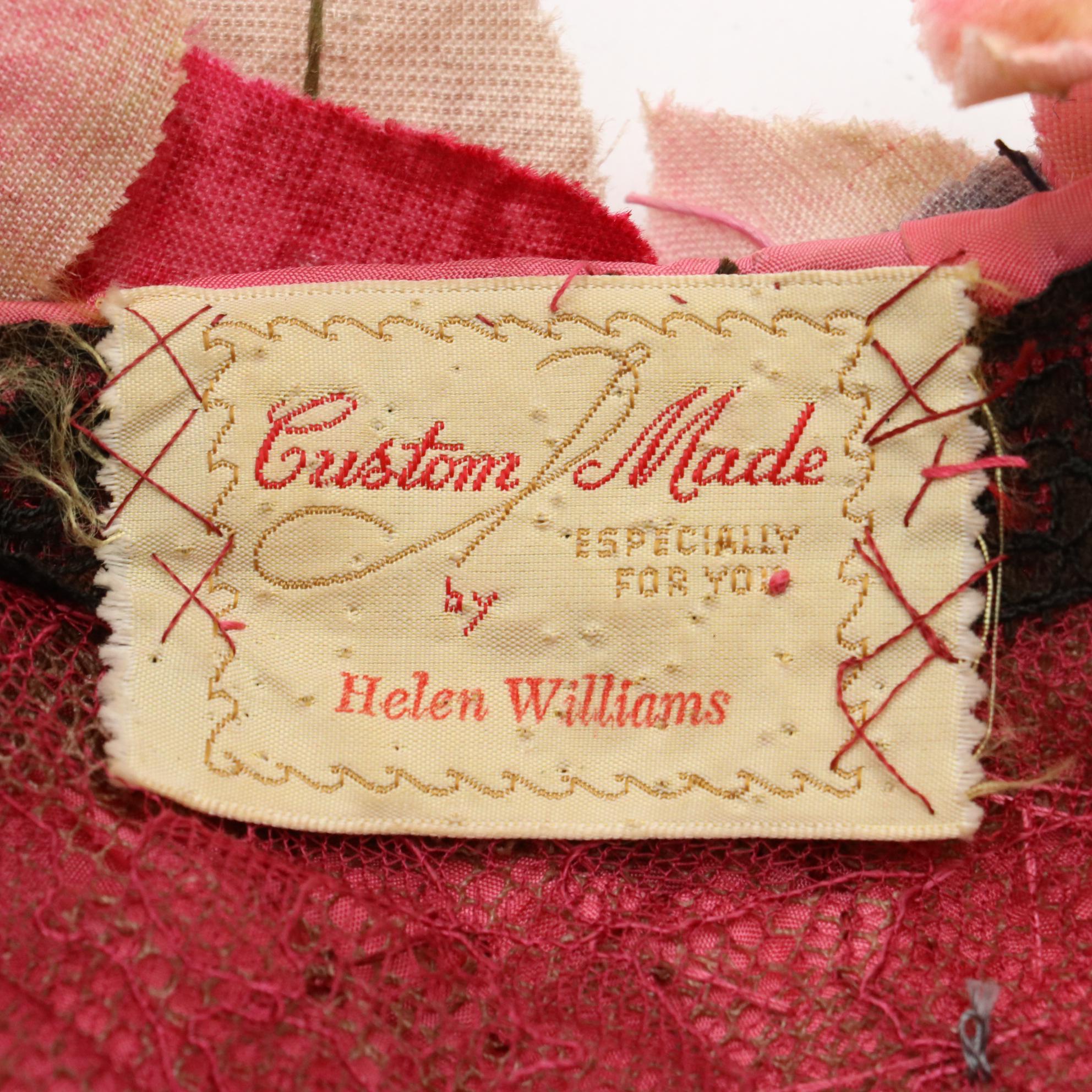 Helen Williams, Union Made and Other Floral Hats, Mid-20th Century